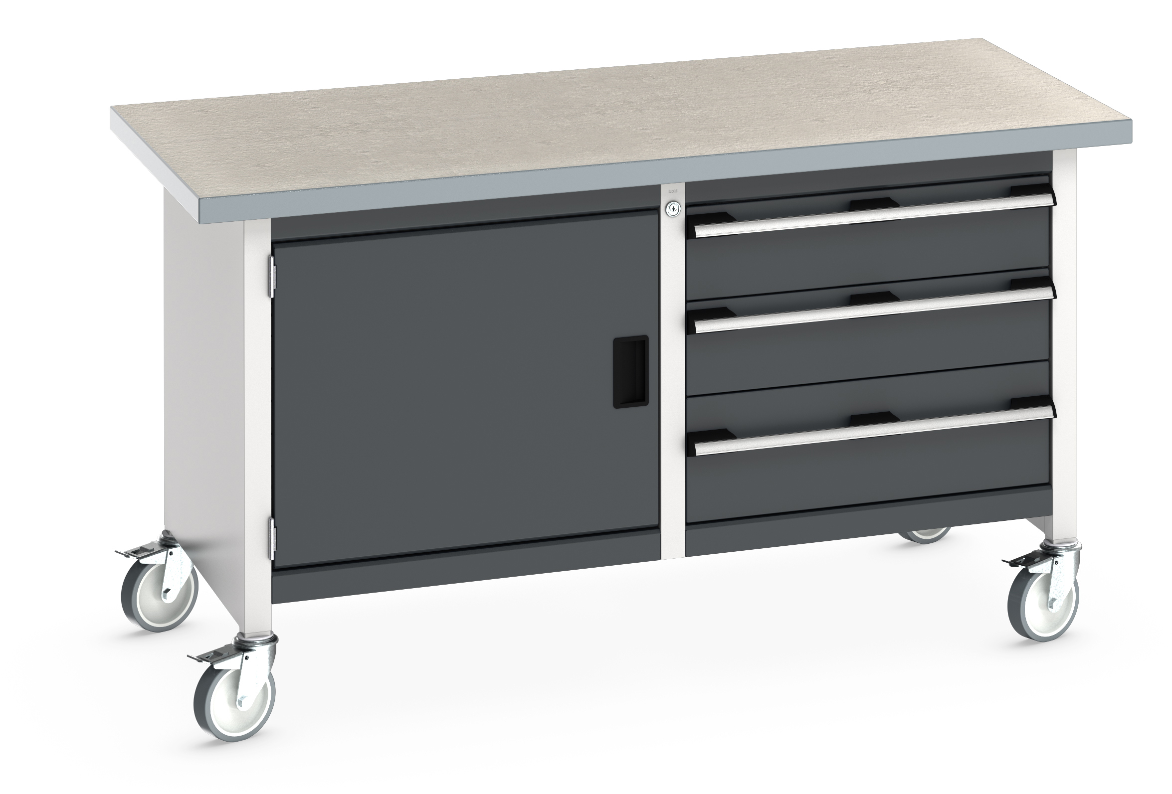 Bott Cubio Mobile Storage Bench With Full Cupboard / 3 Drawer Cabinet - 41002102.19V