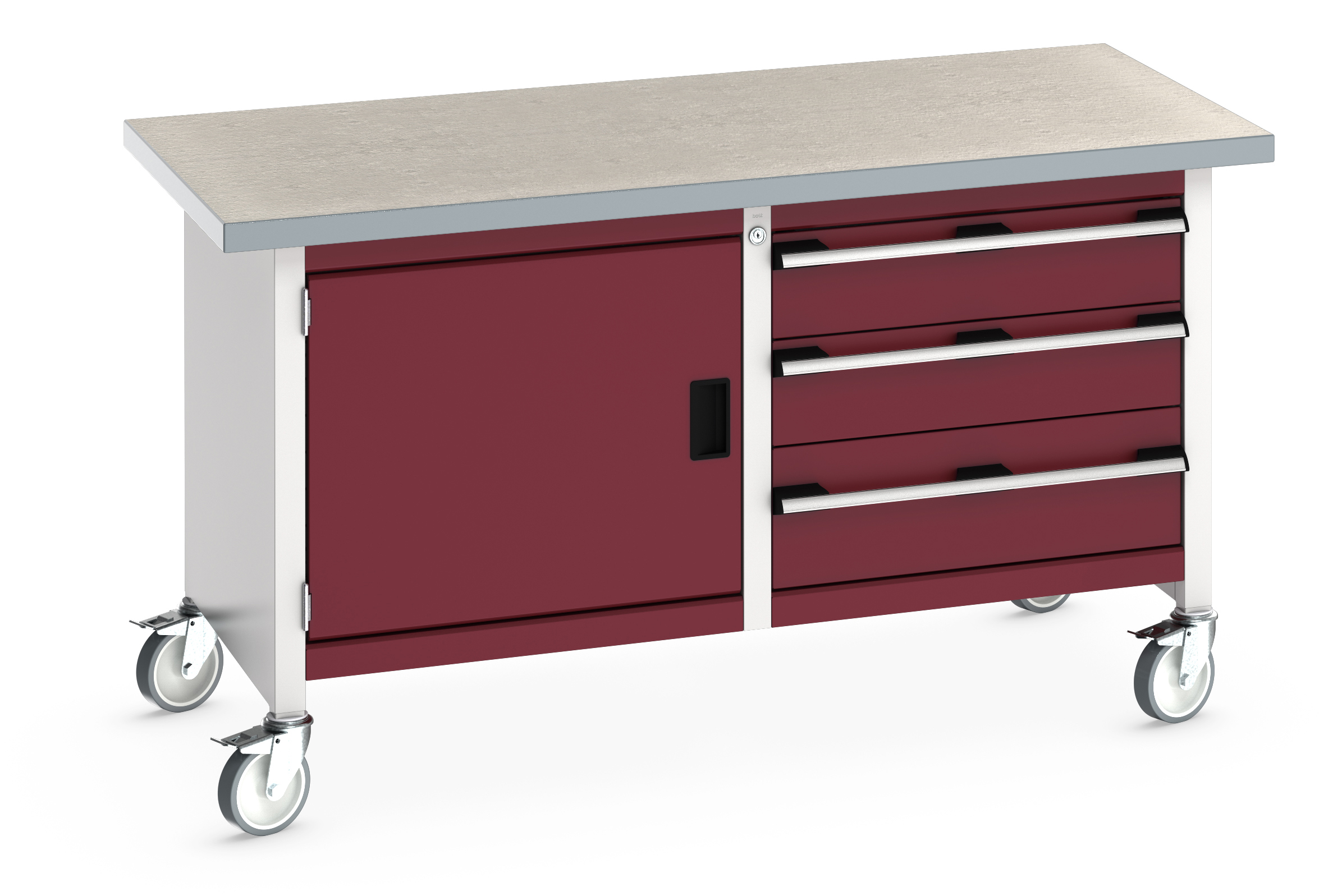 Bott Cubio Mobile Storage Bench With Full Cupboard / 3 Drawer Cabinet - 41002102.24V