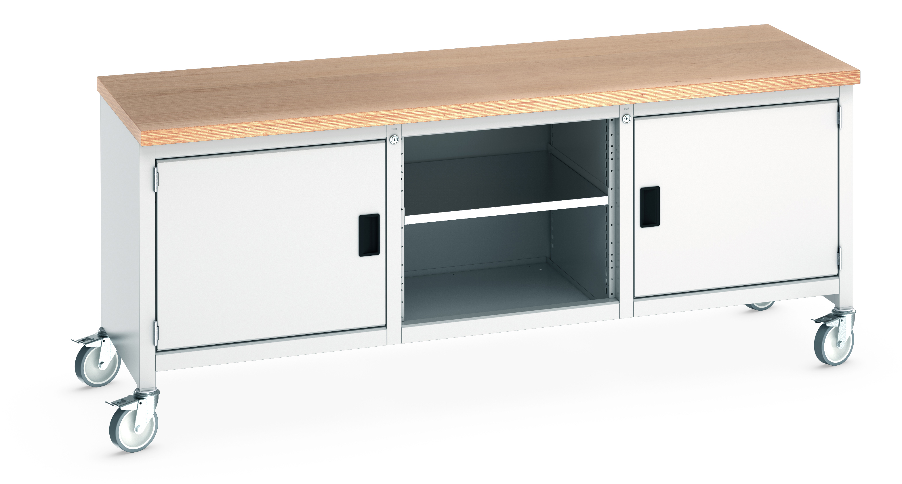 Bott Cubio Mobile Storage Bench With Full Cupboard / Open Cupboard /Full Cupboard - 41002118.16V