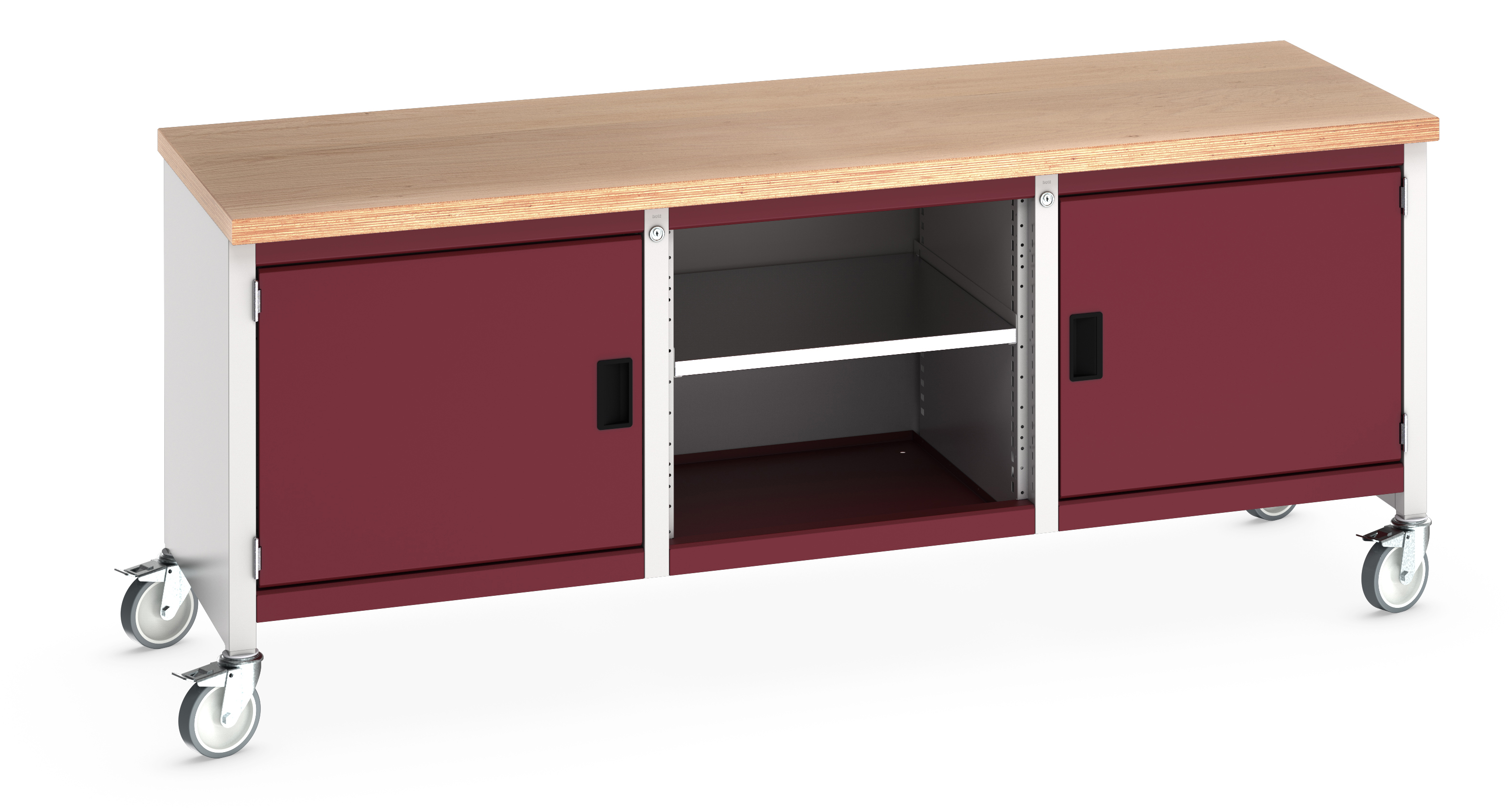 Bott Cubio Mobile Storage Bench With Full Cupboard / Open Cupboard /Full Cupboard - 41002118.24V