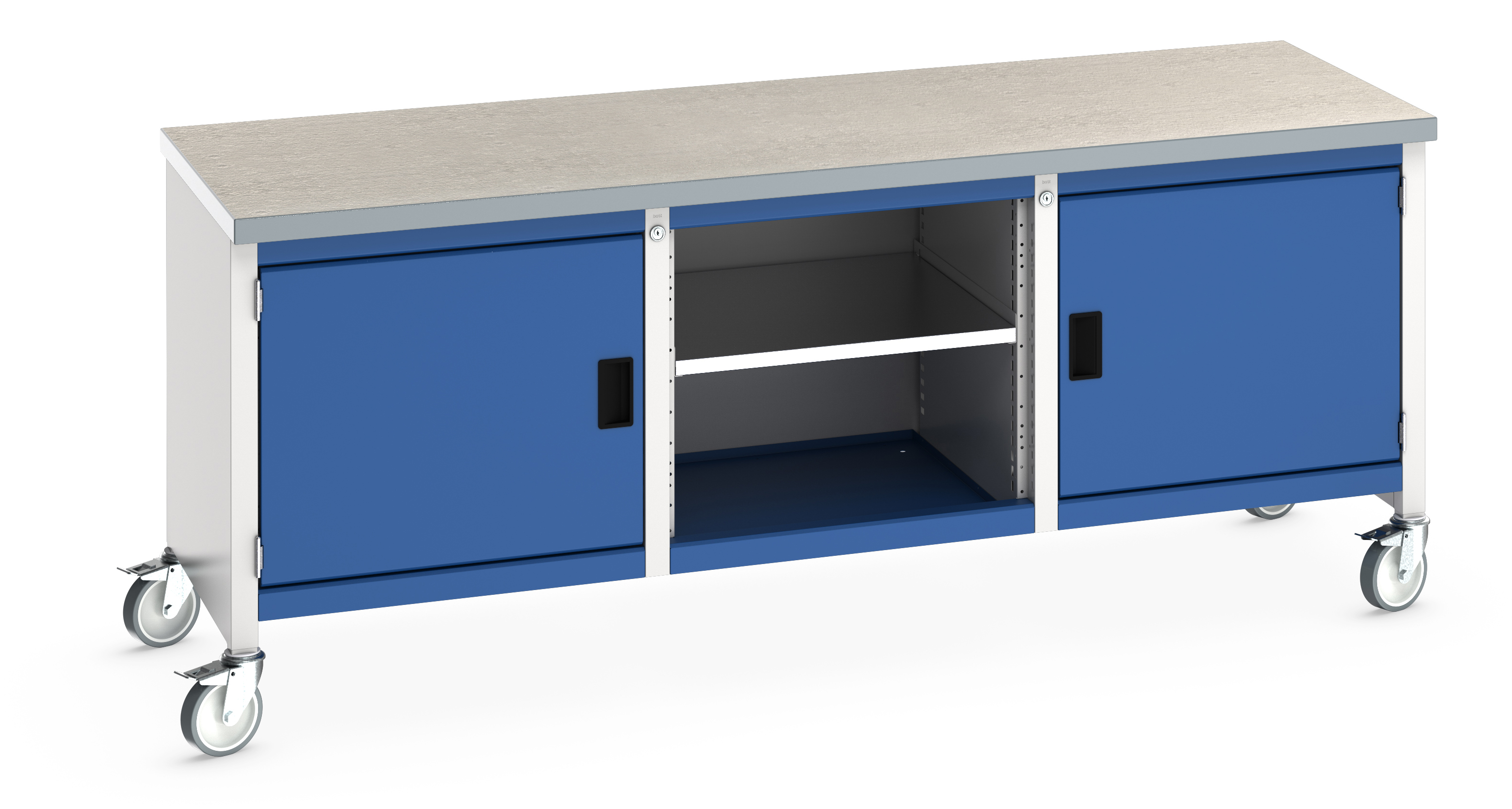 Bott Cubio Mobile Storage Bench With Full Cupboard / Open Cupboard /Full Cupboard - 41002120.11V