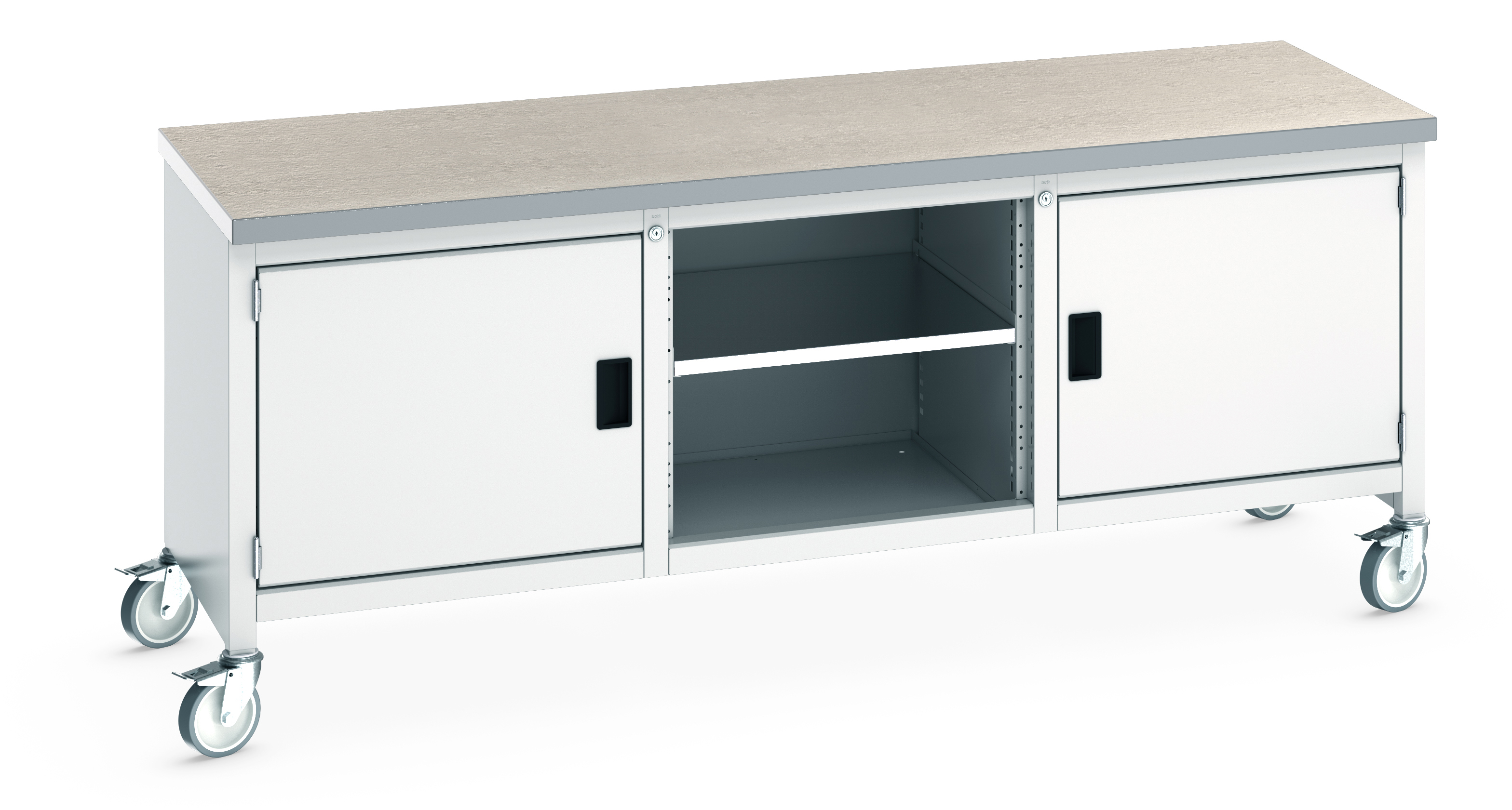 Bott Cubio Mobile Storage Bench With Full Cupboard / Open Cupboard /Full Cupboard - 41002120.16V