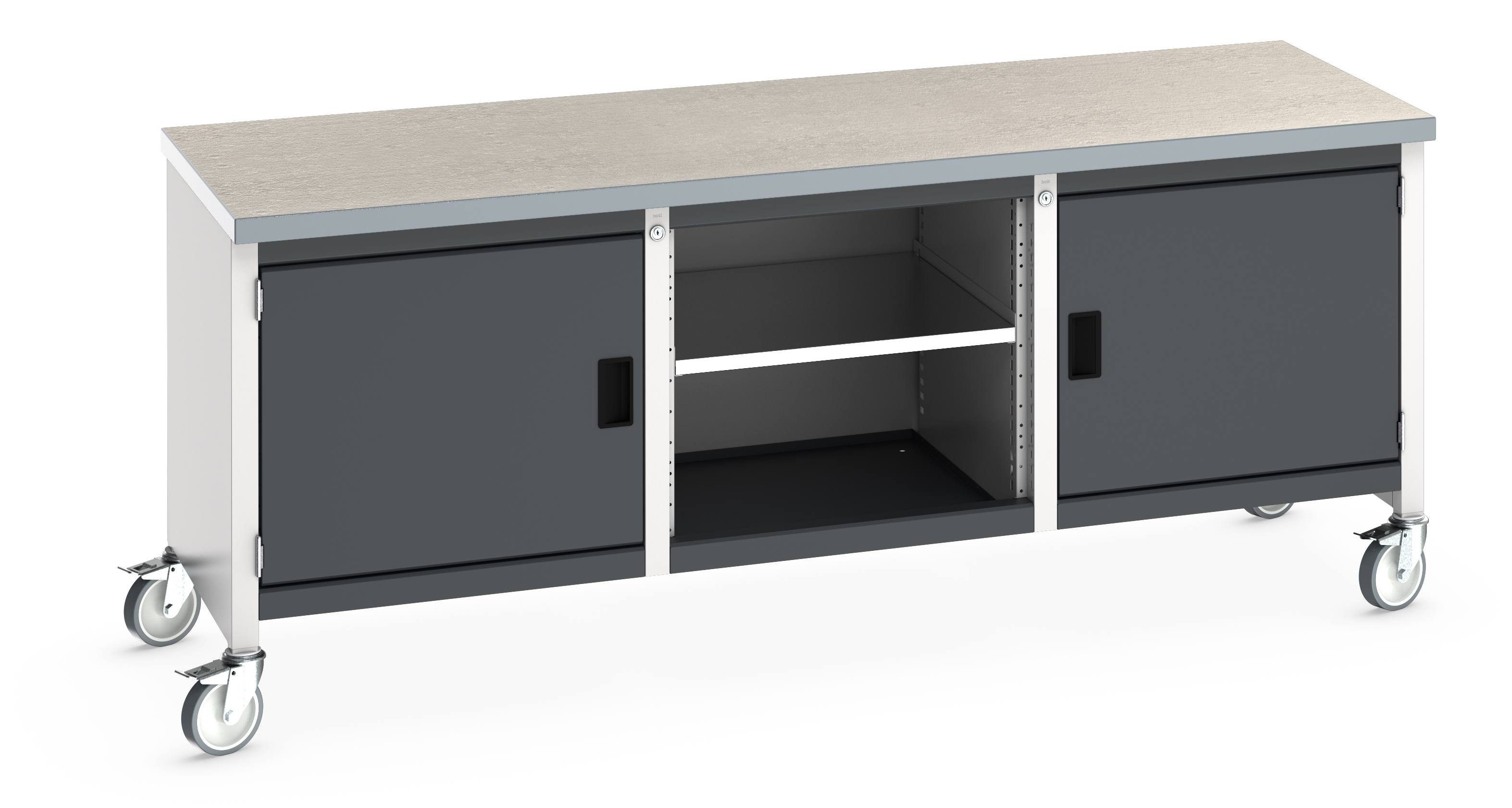 Bott Cubio Mobile Storage Bench With Full Cupboard / Open Cupboard /Full Cupboard - 41002120.19V