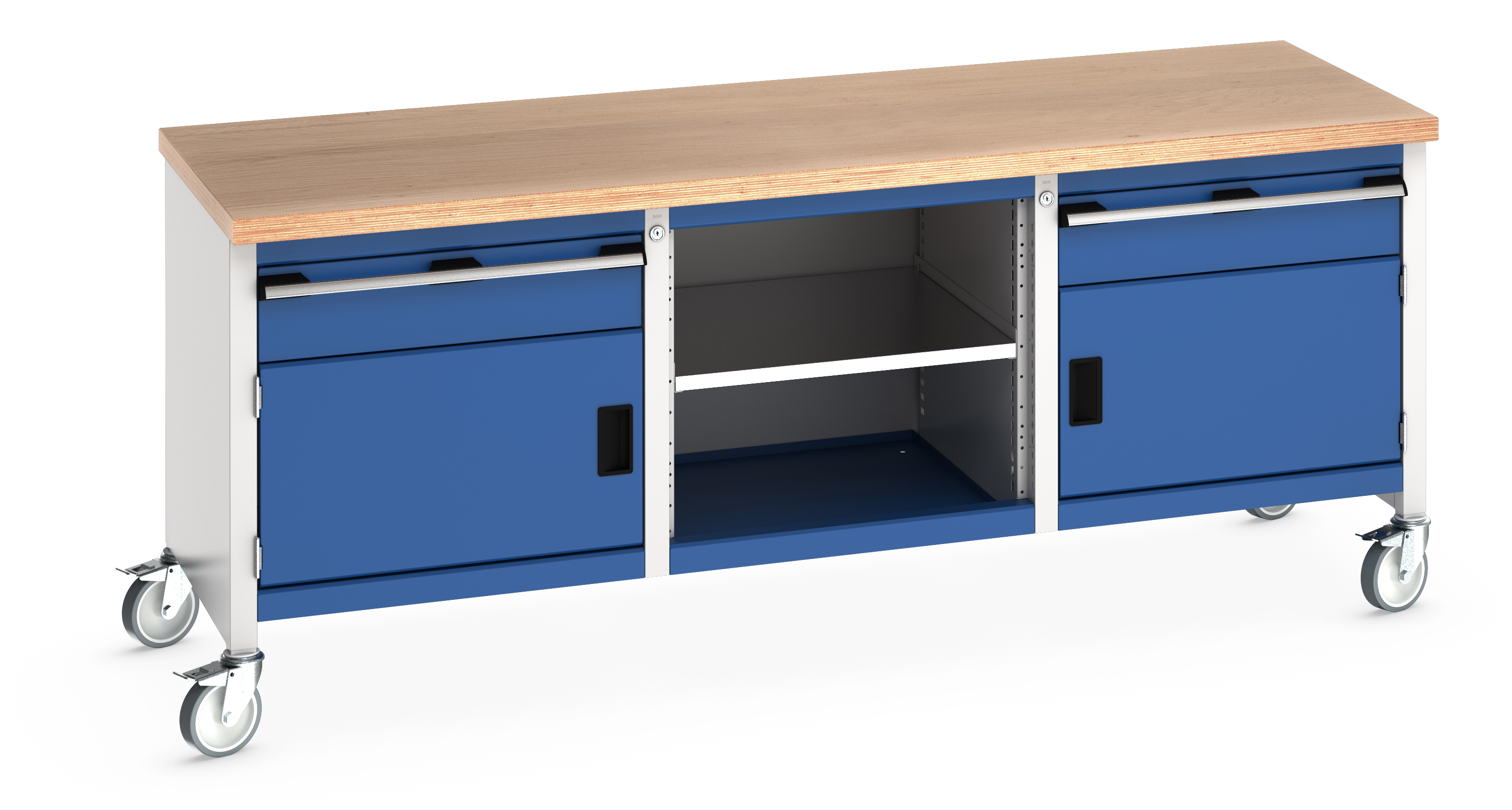 Bott Cubio Mobile Storage Bench With 1 Drawer-Door Cabinet / Open Cupboard / 1 Drawer-Door Cabinet - 41002121.11V