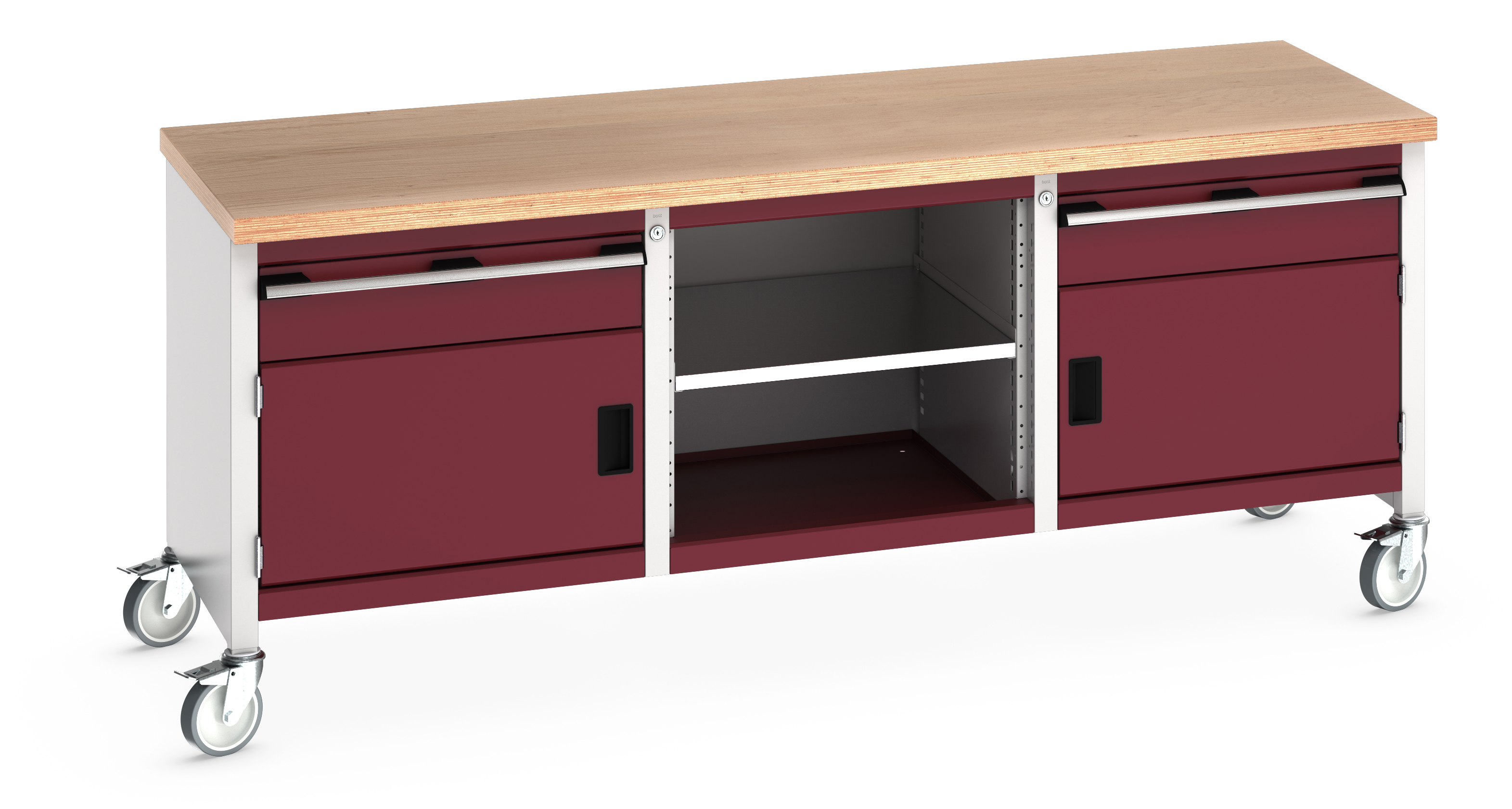 Bott Cubio Mobile Storage Bench With 1 Drawer-Door Cabinet / Open Cupboard / 1 Drawer-Door Cabinet - 41002121.24V