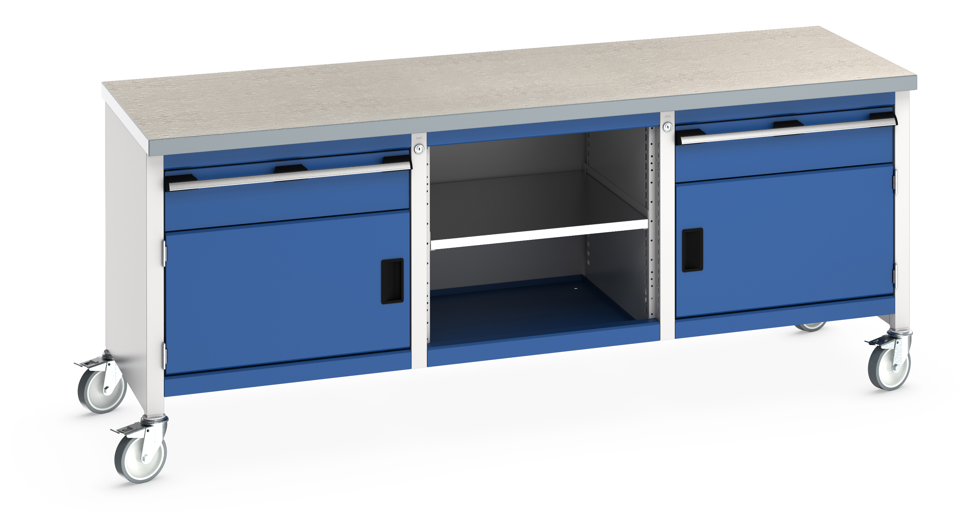 Bott Cubio Mobile Storage Bench With 1 Drawer-Door Cabinet / Open Cupboard / 1 Drawer-Door Cabinet - 41002123.11V