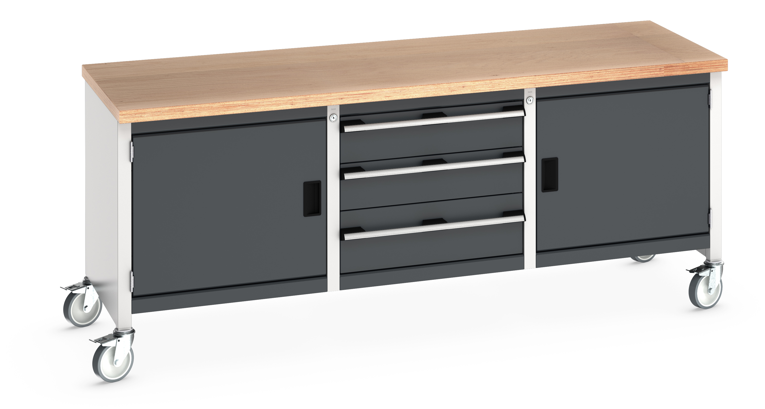 Bott Cubio Mobile Storage Bench With Full Cupboard / 3 Drawer Cabinet / Full Cupboard - 41002124.19V