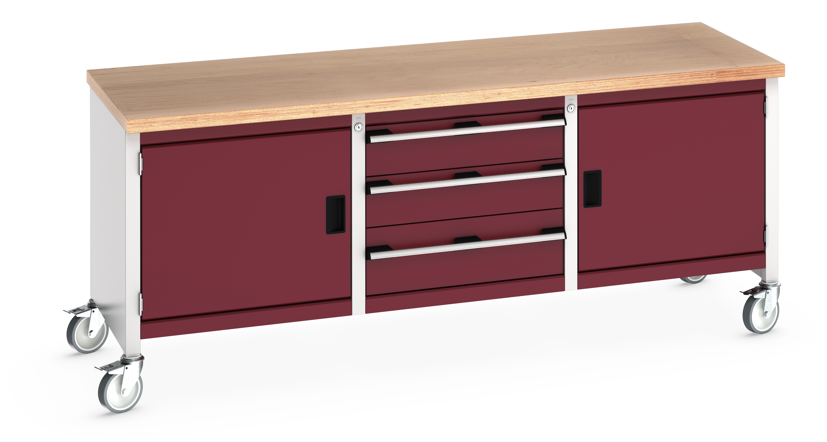 Bott Cubio Mobile Storage Bench With Full Cupboard / 3 Drawer Cabinet / Fullcupboard - 41002124.24V