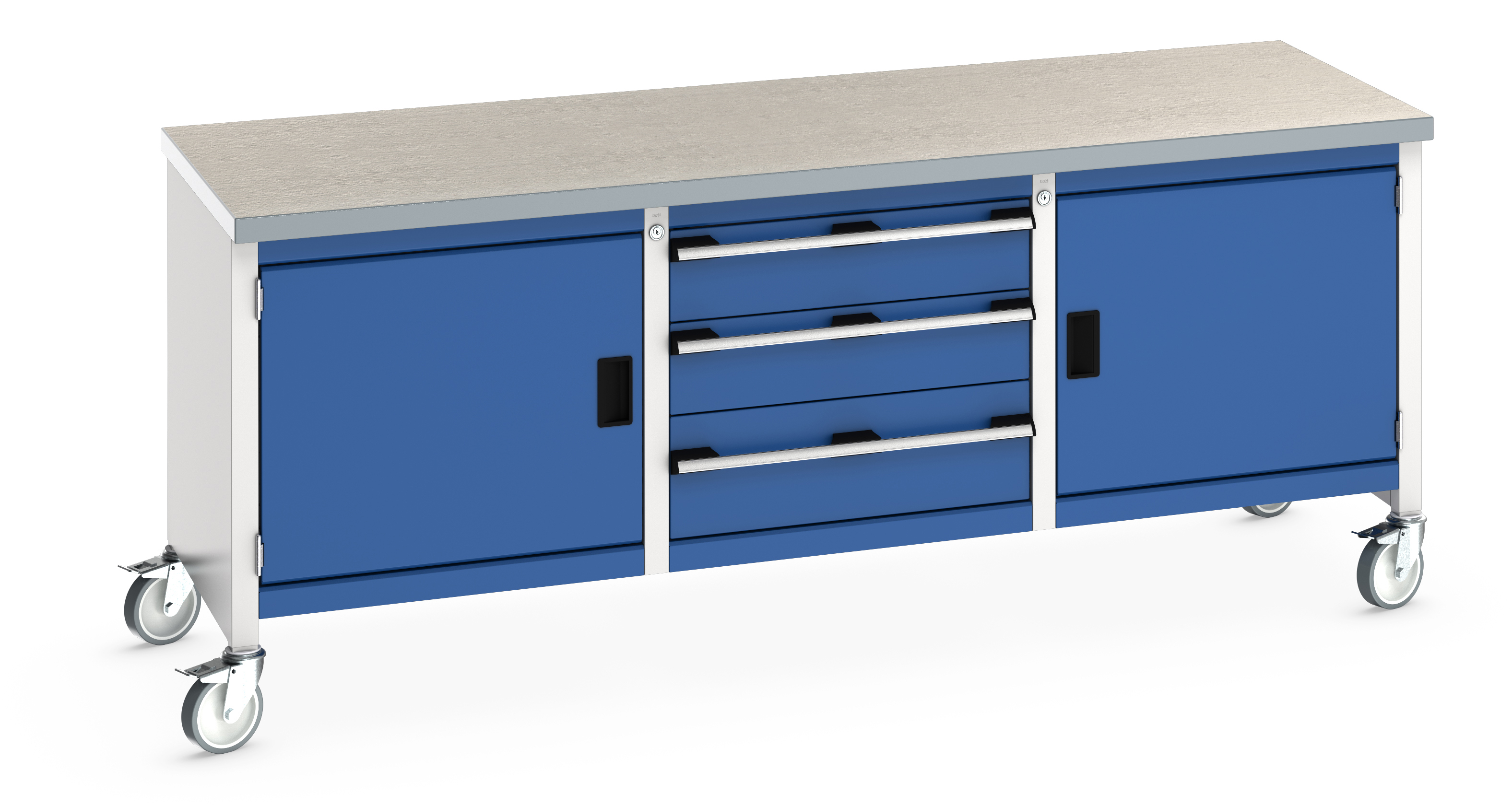 Bott Cubio Mobile Storage Bench With Full Cupboard / 3 Drawer Cabinet / Full Cupboard - 41002126.11V