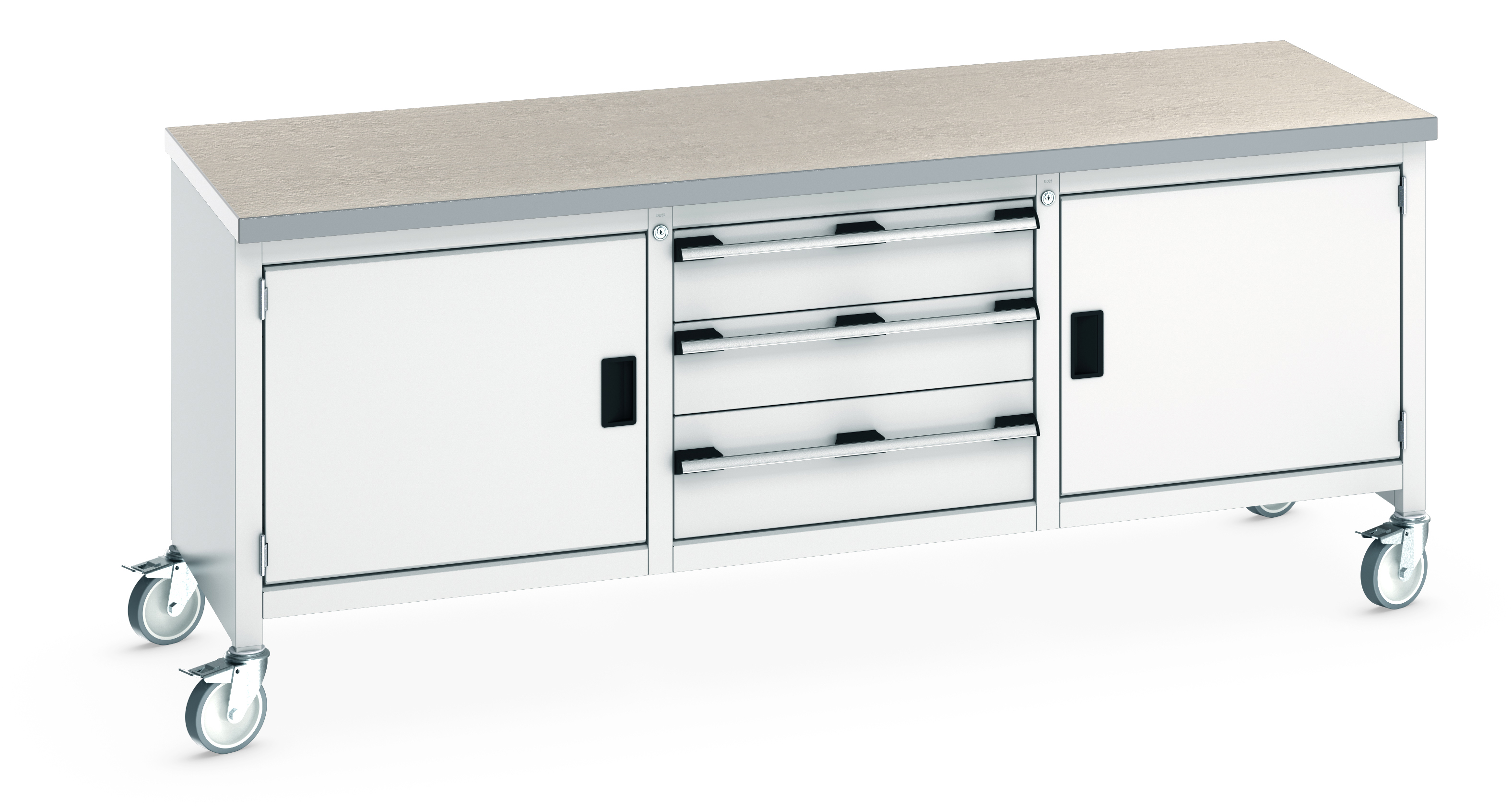 Bott Cubio Mobile Storage Bench With Full Cupboard / 3 Drawer Cabinet / Full Cupboard - 41002126.16V