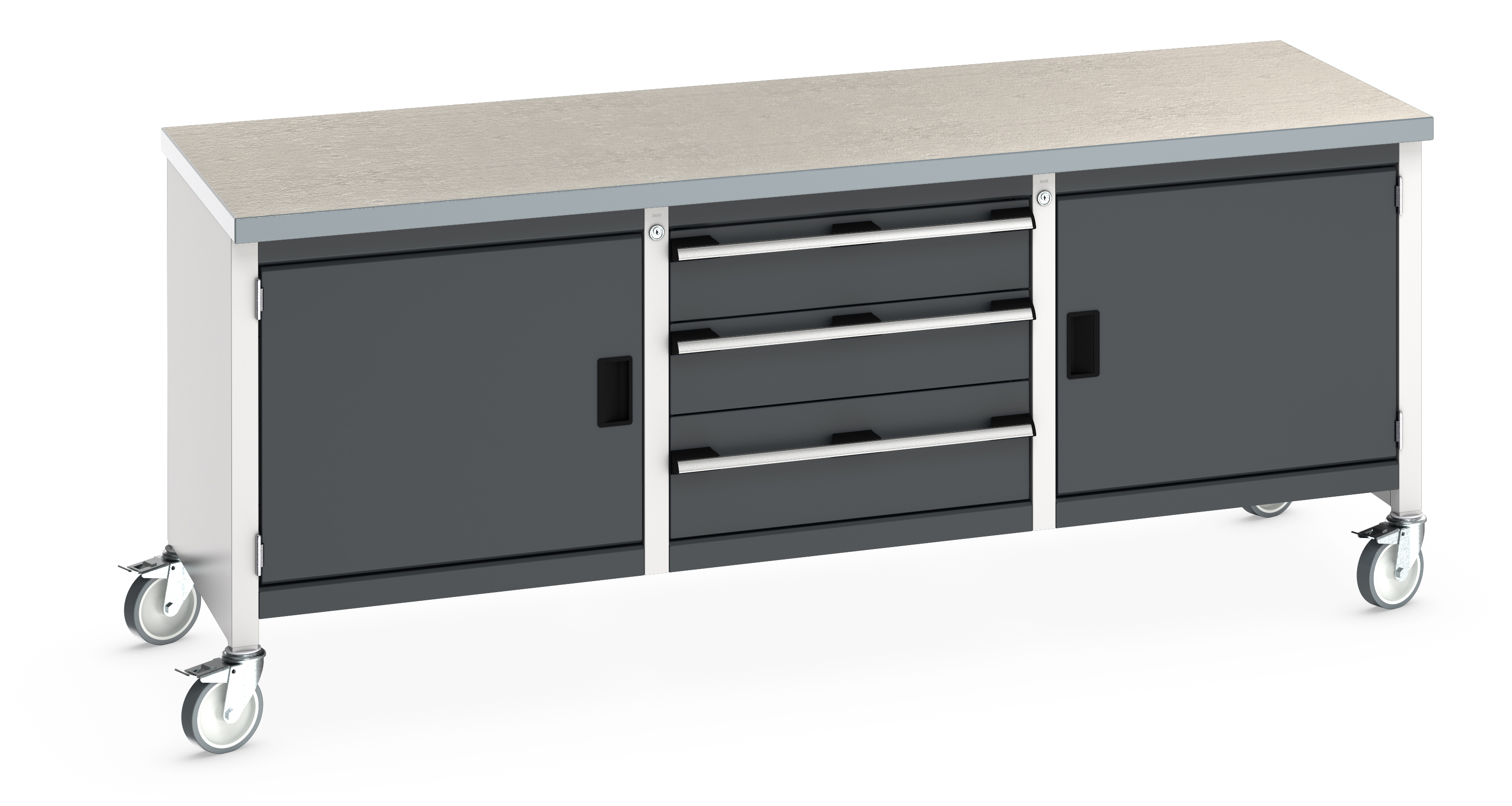 Bott Cubio Mobile Storage Bench With Full Cupboard / 3 Drawer Cabinet / Full Cupboard - 41002126.19V