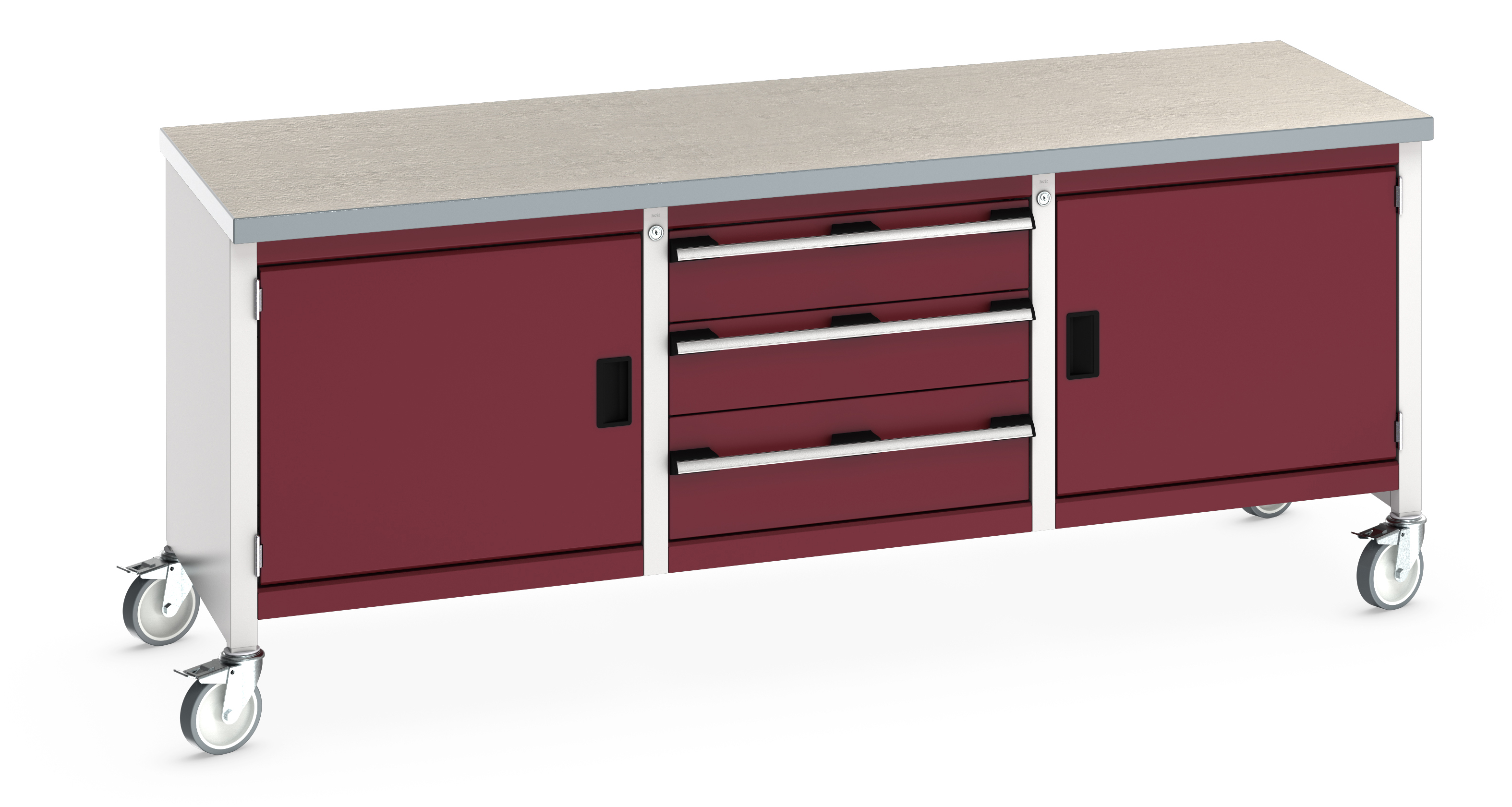 Bott Cubio Mobile Storage Bench With Full Cupboard / 3 Drawer Cabinet / Full Cupboard - 41002126.24V