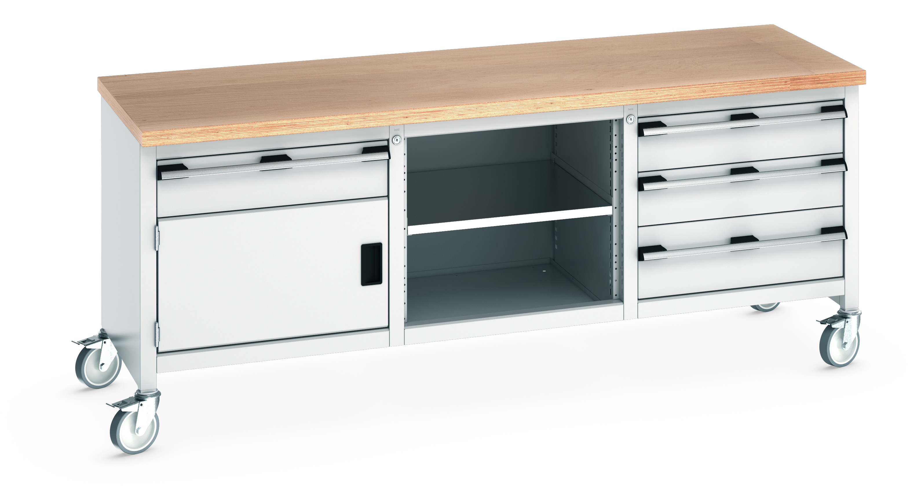 Bott Cubio Mobile Storage Bench With 1 Drawer-Door Cabinet / Open Cupboard / 3 Drawer Cabinet - 41002127.16V