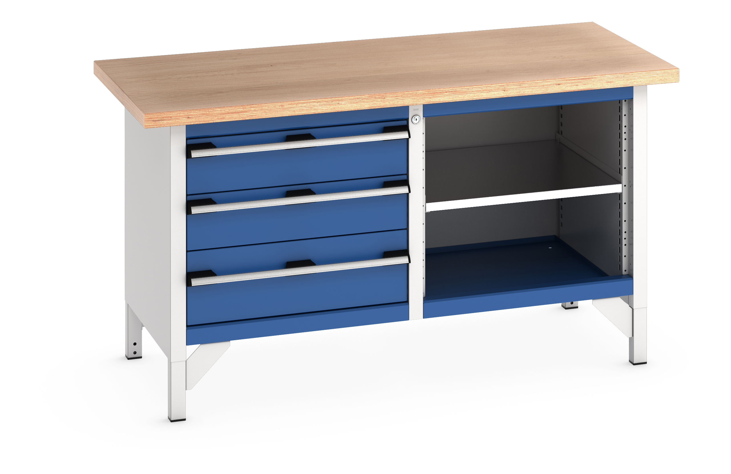 Bott Cubio Storage Bench With 3 Drawer Cabinet / Open Cupboard - 41002166.11V