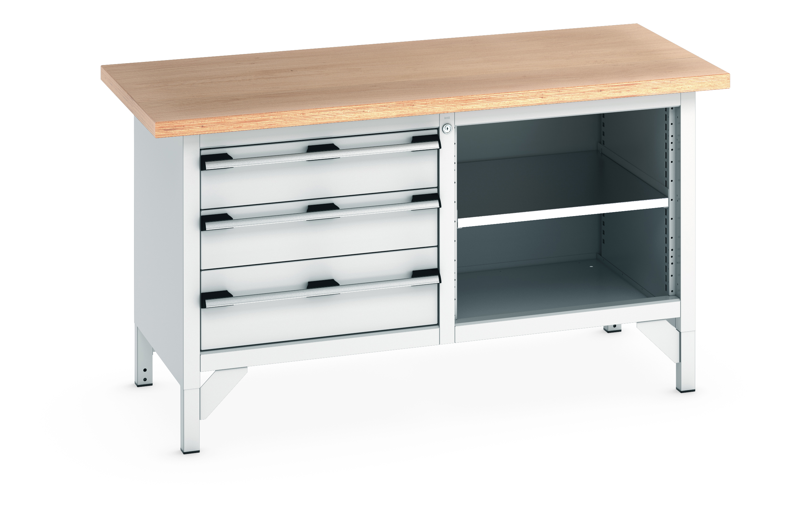 Bott Cubio Storage Bench With 3 Drawer Cabinet / Open Cupboard - 41002166.16V