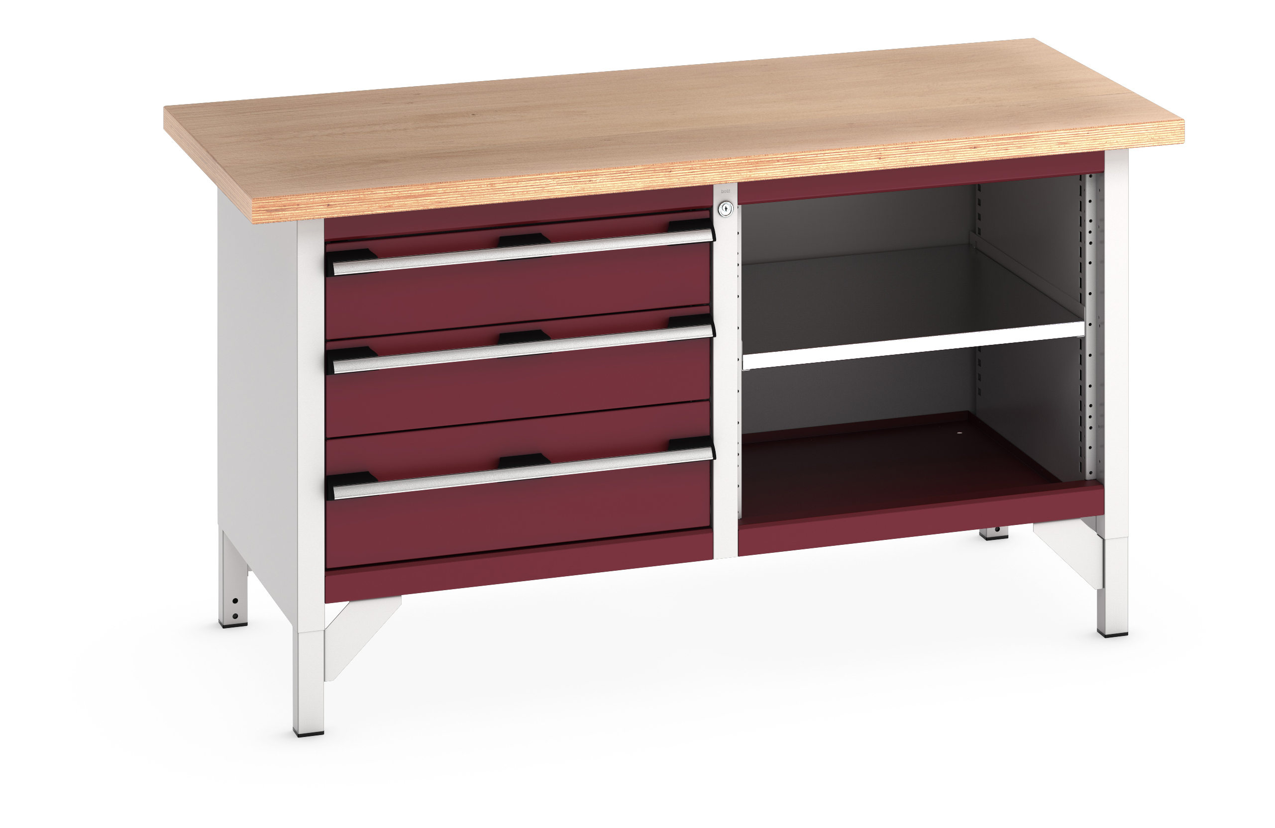 Bott Cubio Storage Bench With 3 Drawer Cabinet / Open Cupboard - 41002166.24V