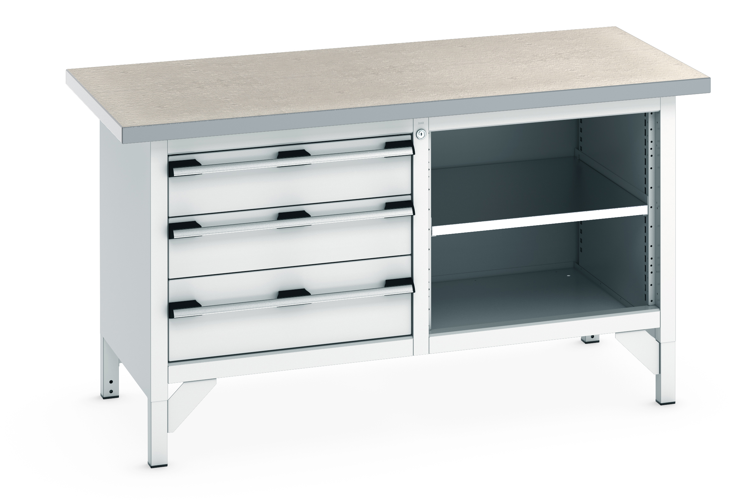 Bott Cubio Storage Bench With 3 Drawer Cabinet / Open Cupboard - 41002167.16V