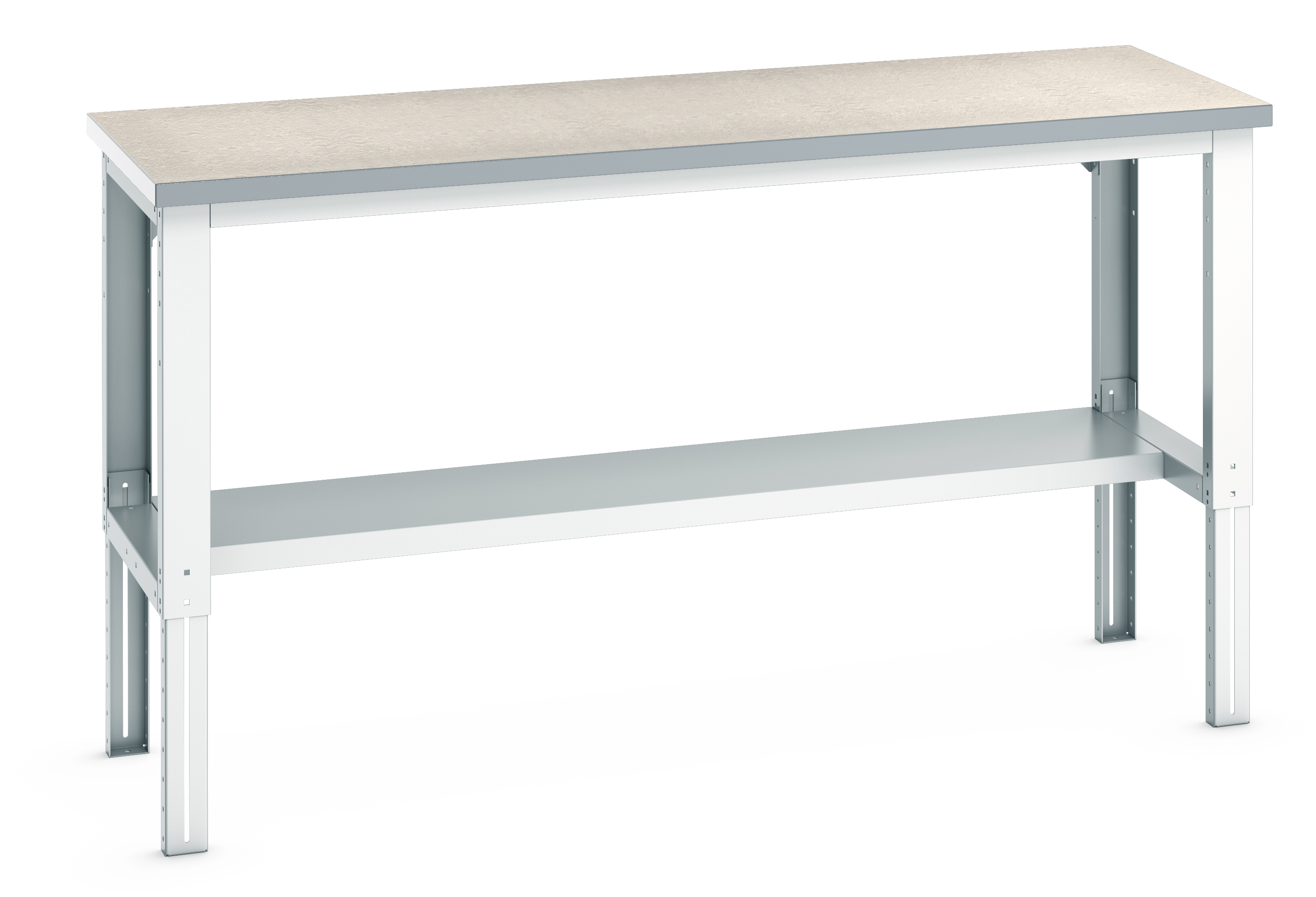 Bott Cubio Adjustable Height Framework Bench With Half Depth Base Shelf - 41003219.16V