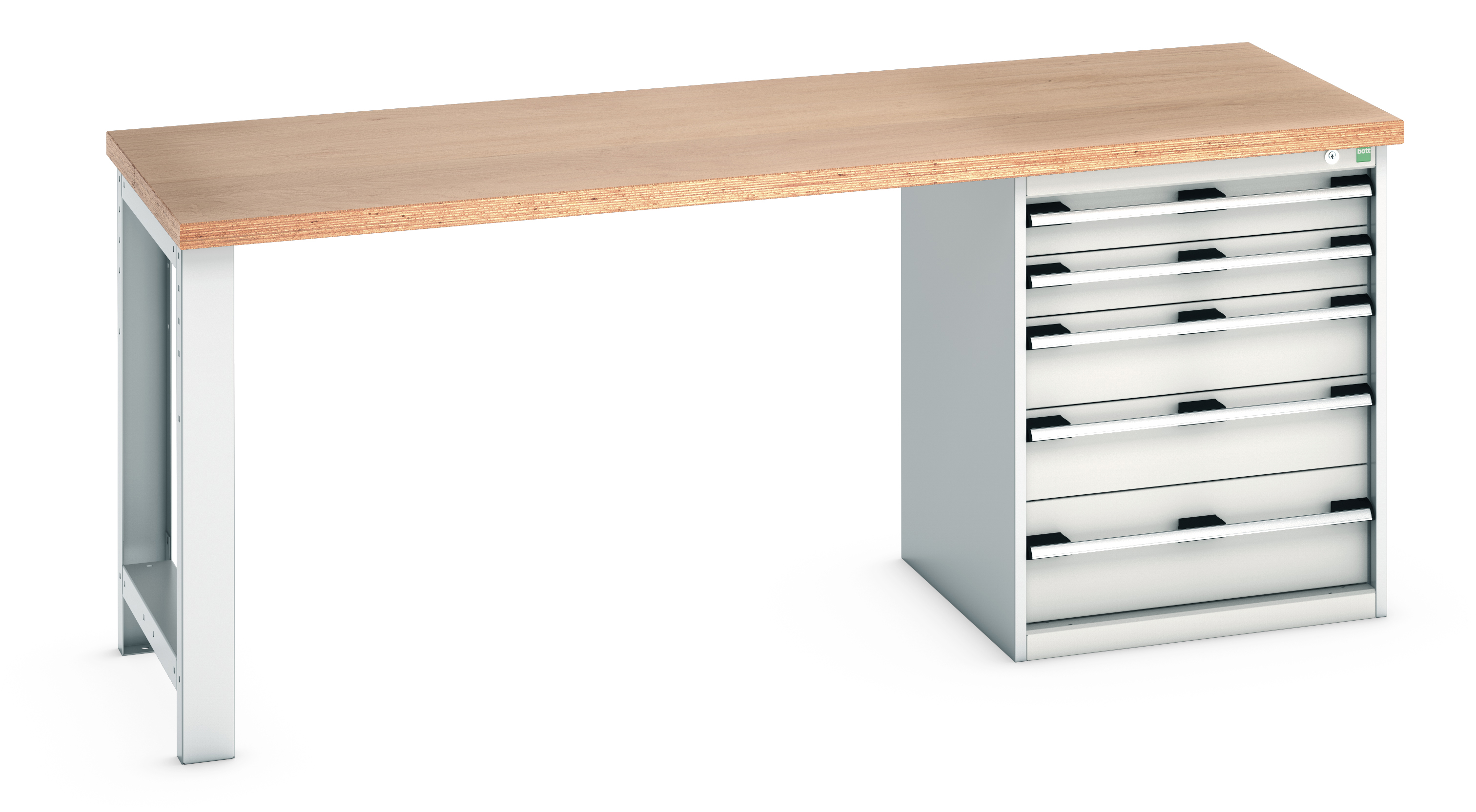 Bott Cubio Pedestal Bench With 5 Drawer Cabinet - 41003229.16V