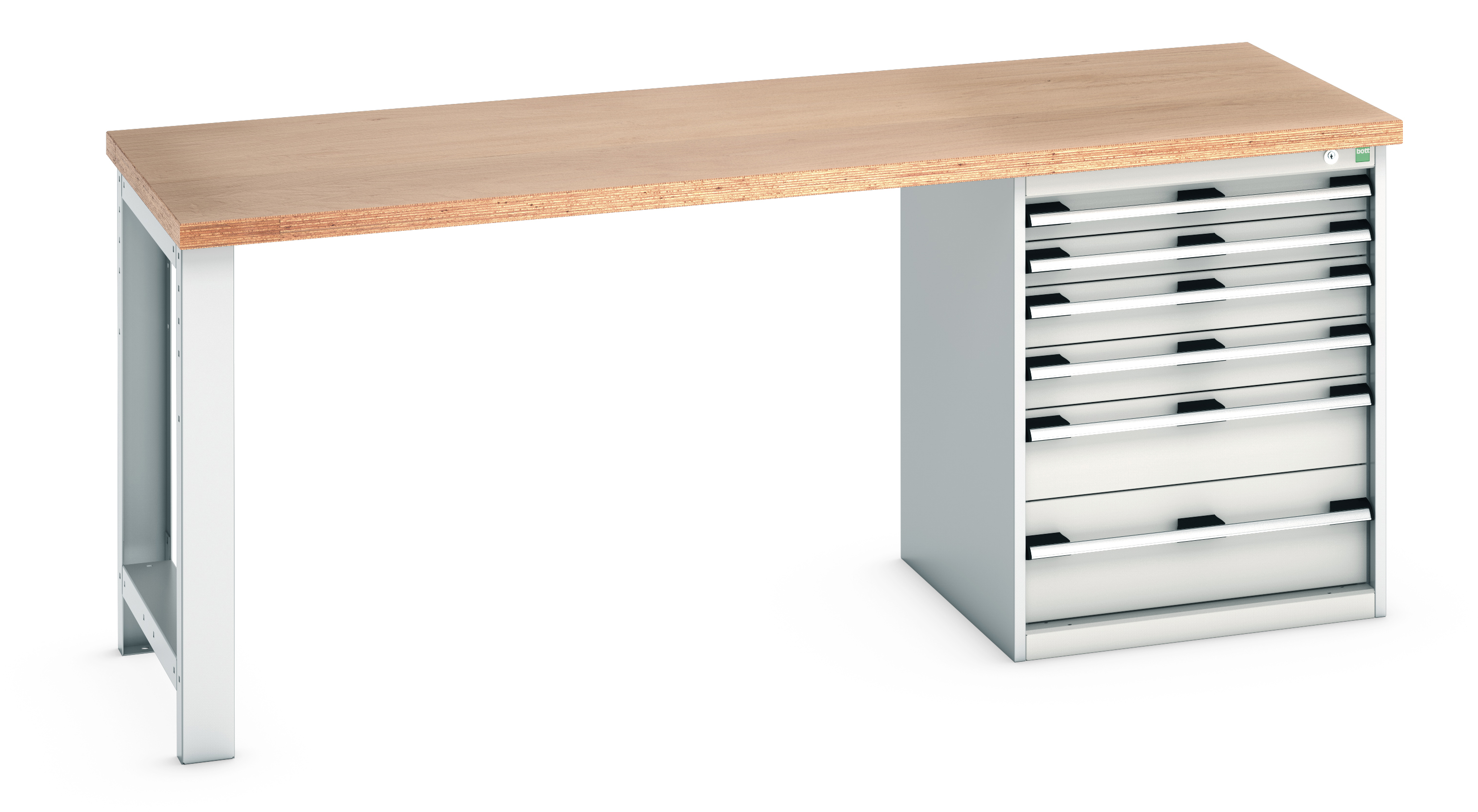 Bott Cubio Pedestal Bench With 6 Drawer Cabinet - 41003235.16V