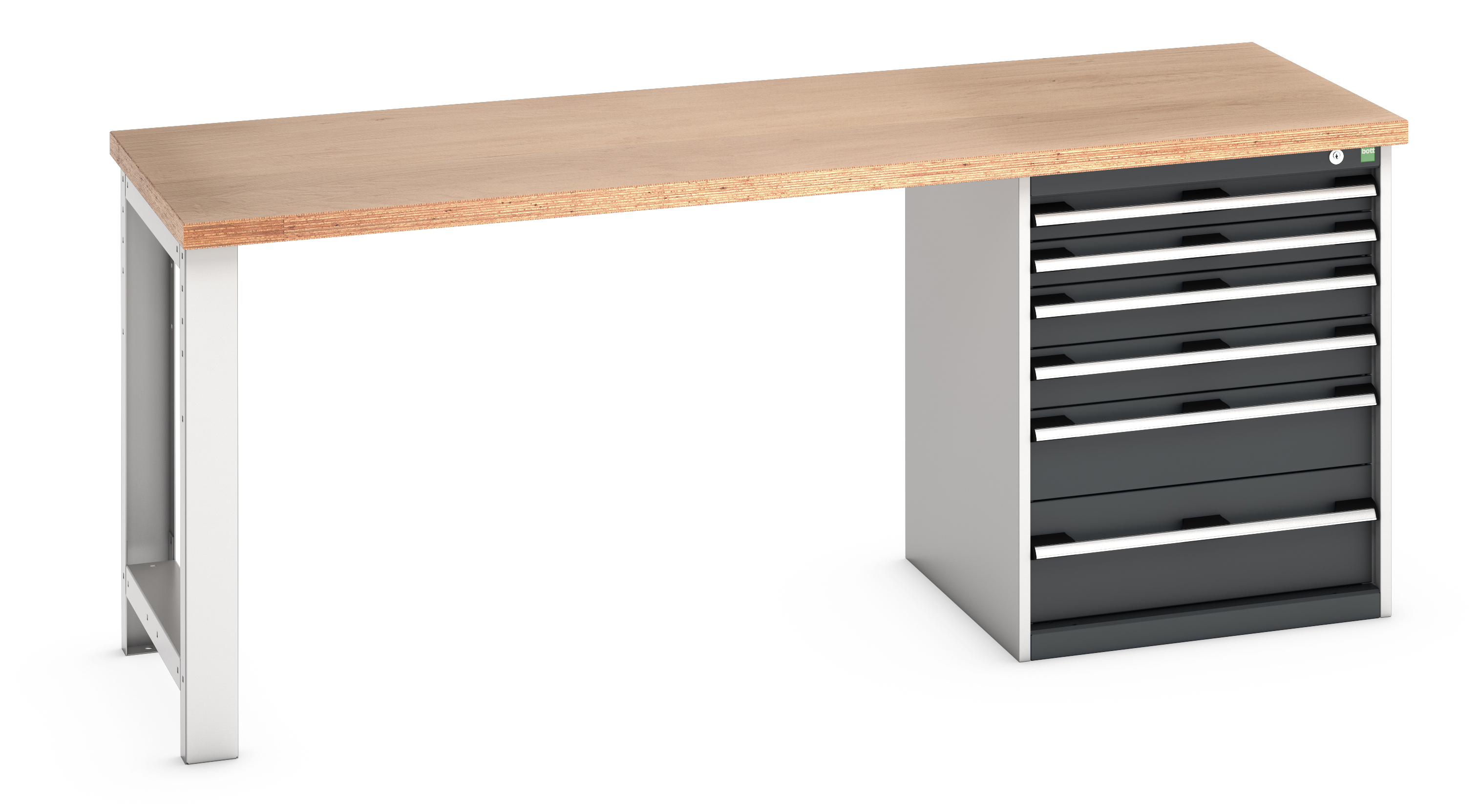 Bott Cubio Pedestal Bench With 6 Drawer Cabinet - 41003235.19V