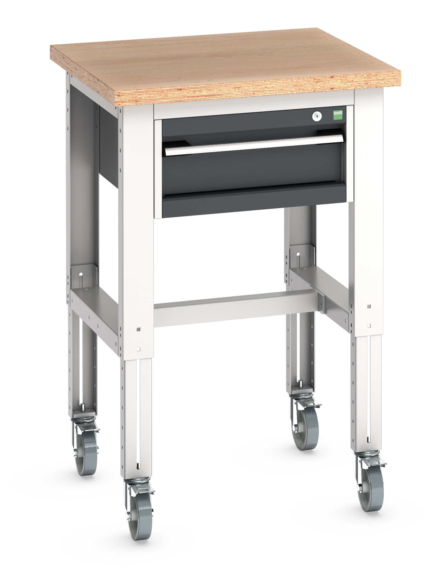 Bott Cubio Adjustable Height Mobile Workstand With 1 Drawer Cabinet - 41003271.19V