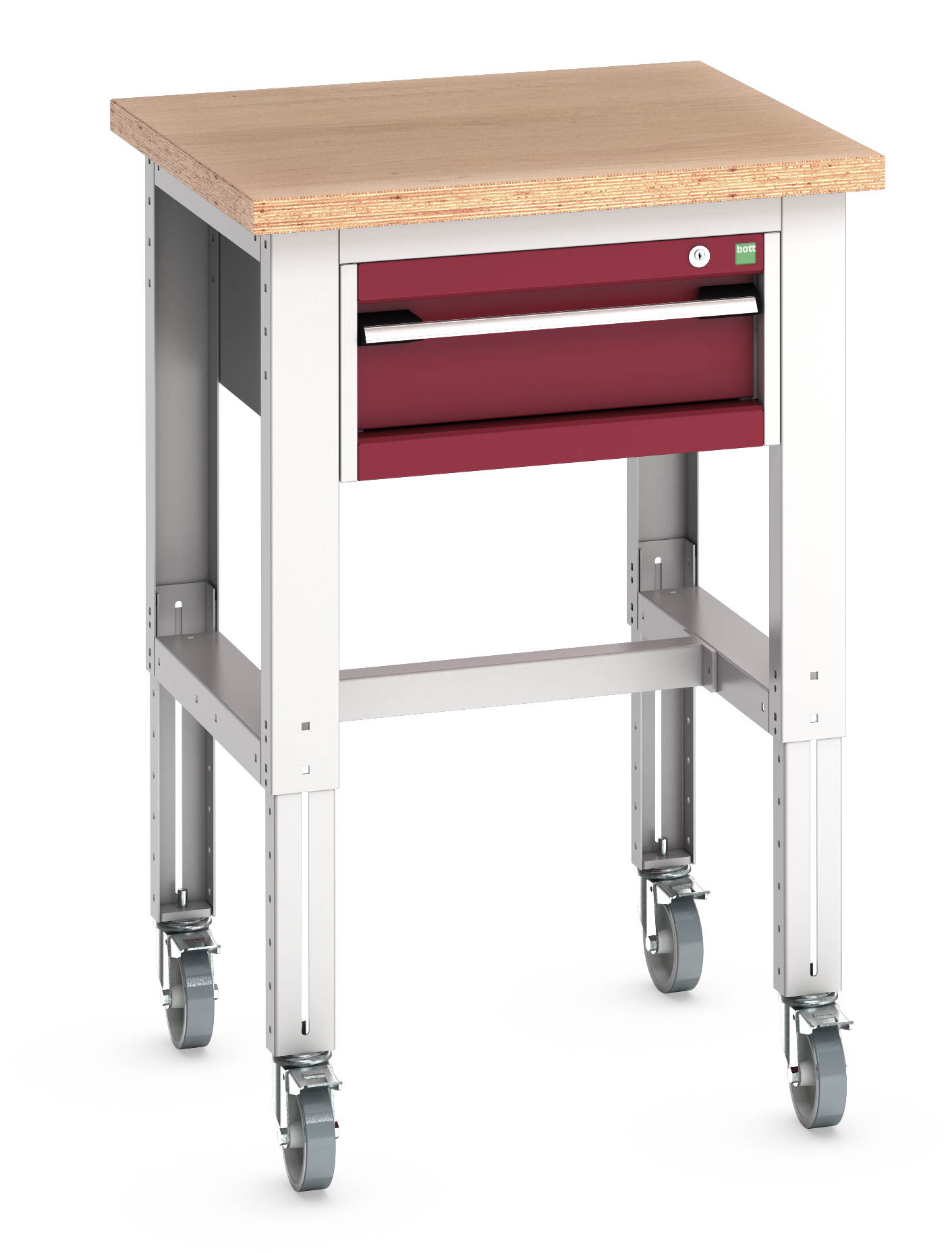 Bott Cubio Adjustable Height Mobile Workstand With 1 Drawer Cabinet - 41003271.24V