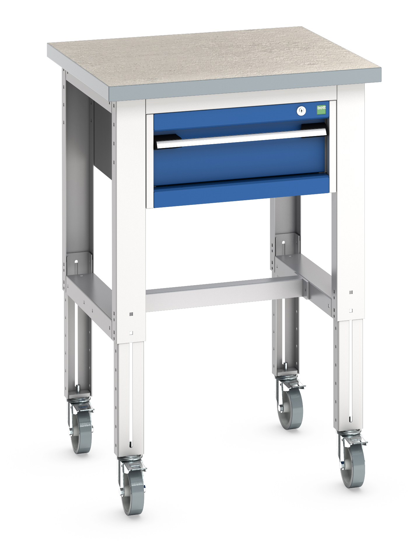 Bott Cubio Adjustable Height Mobile Workstand With 1 Drawer Cabinet - 41003273.11V