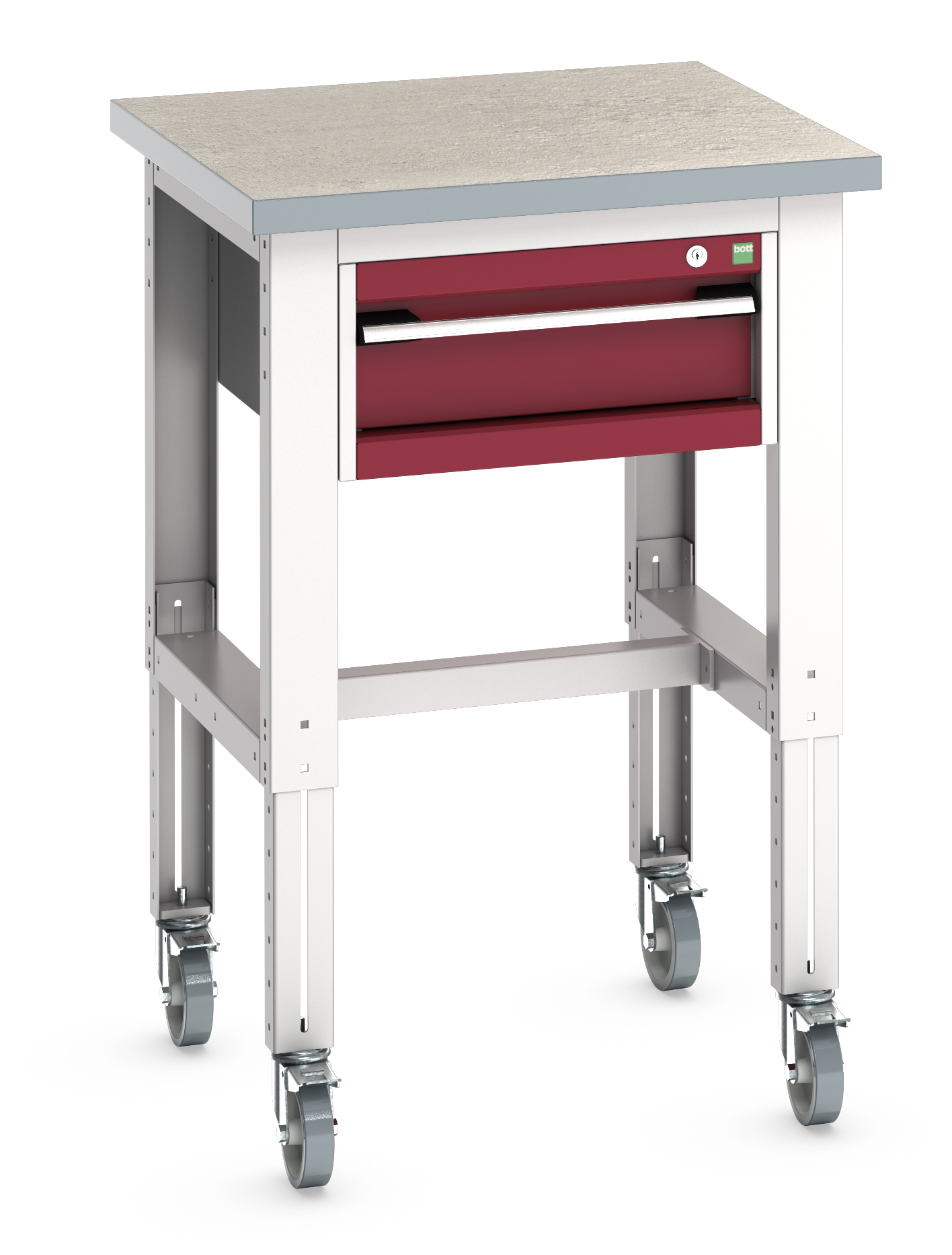 Bott Cubio Adjustable Height Mobile Workstand With 1 Drawer Cabinet - 41003273.24V