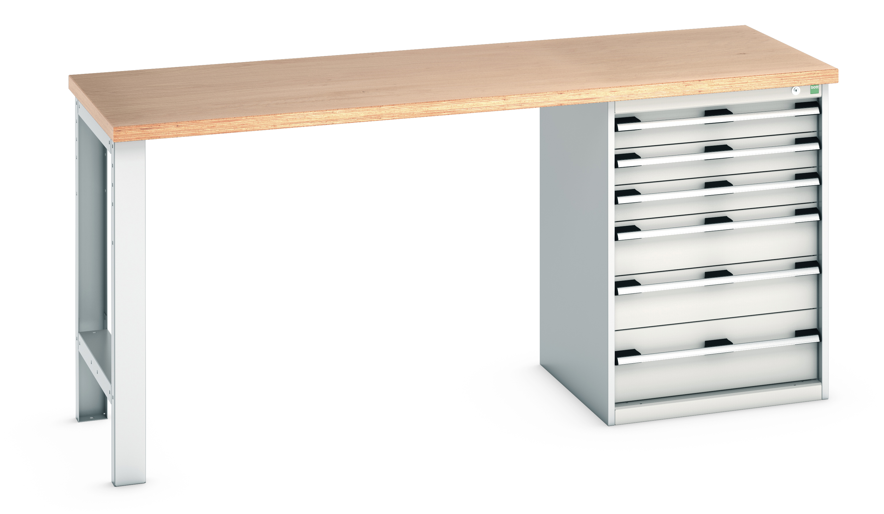 Bott Cubio Pedestal Bench With 6 Drawer Cabinet - 41003494.16V
