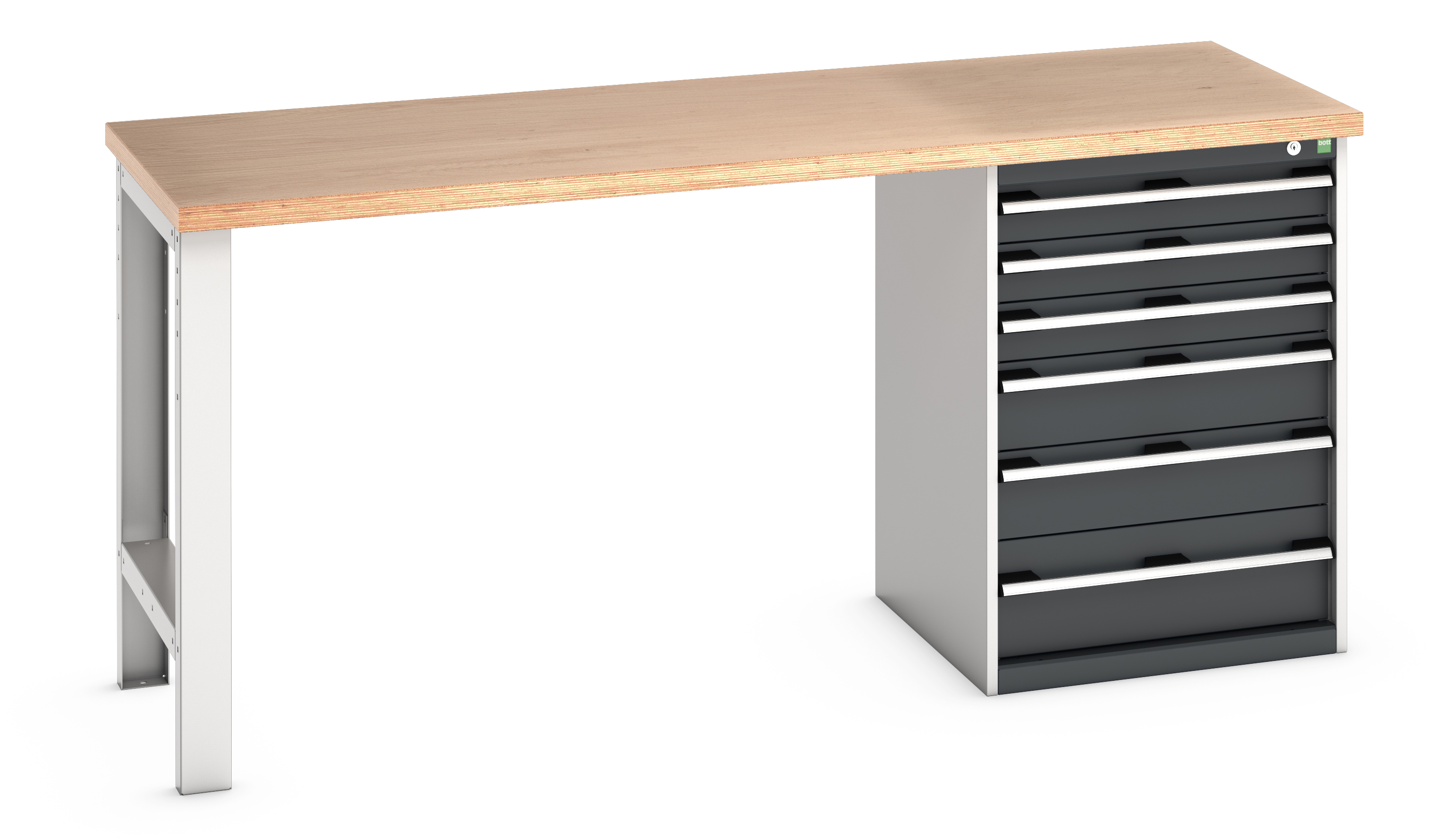 Bott Cubio Pedestal Bench With 6 Drawer Cabinet - 41003494.19V