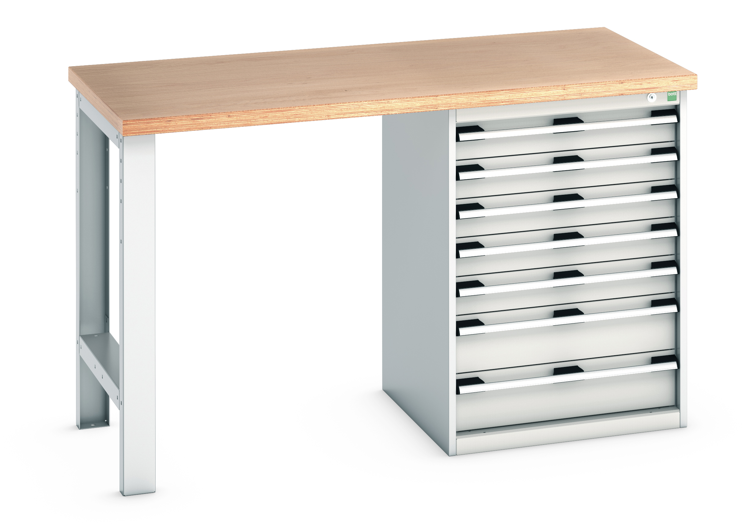 Bott Cubio Pedestal Bench With 7 Drawer Cabinet - 41003496.16V