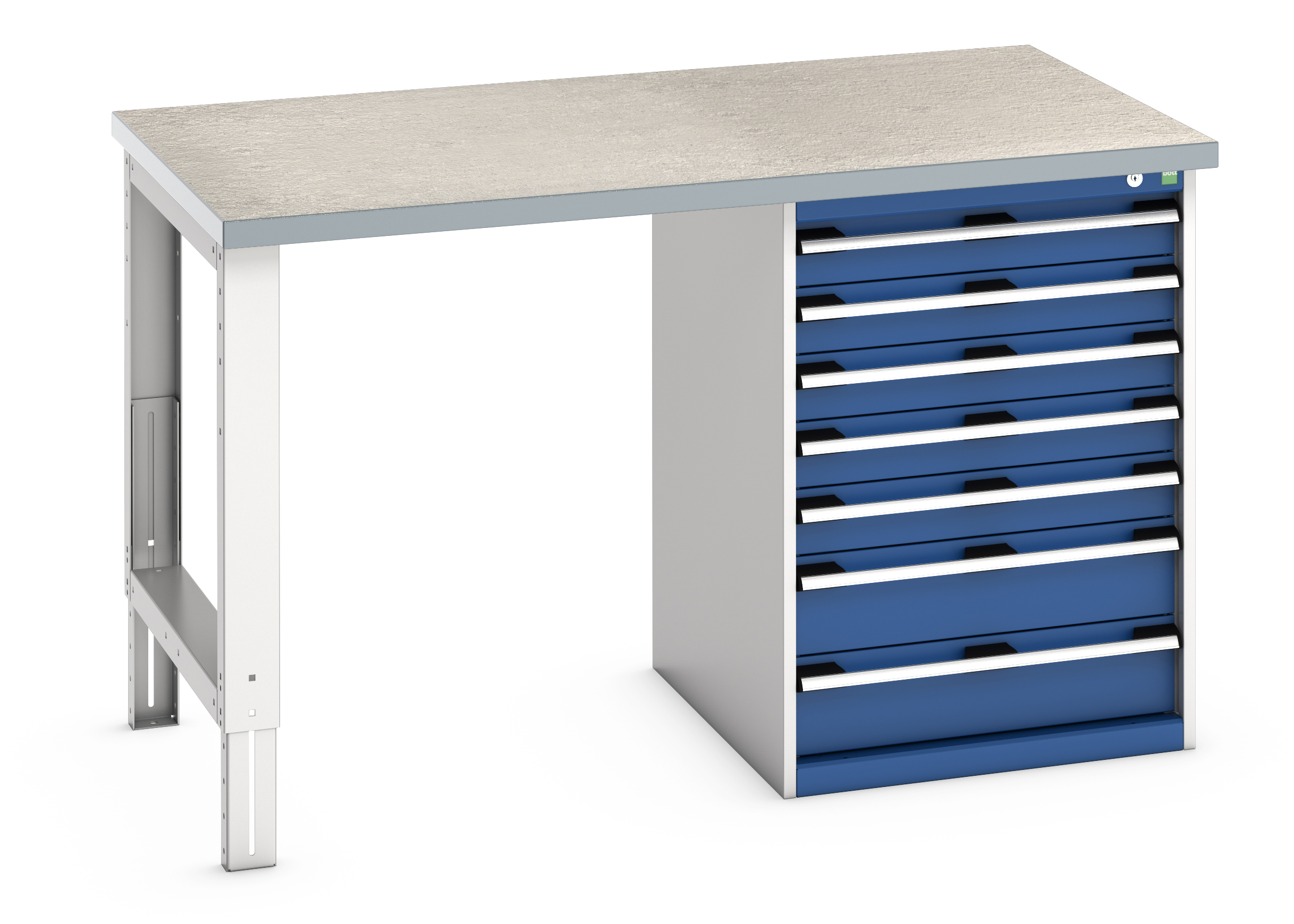 Bott Cubio Pedestal Bench With 7 Drawer Cabinet - 41003499.11V