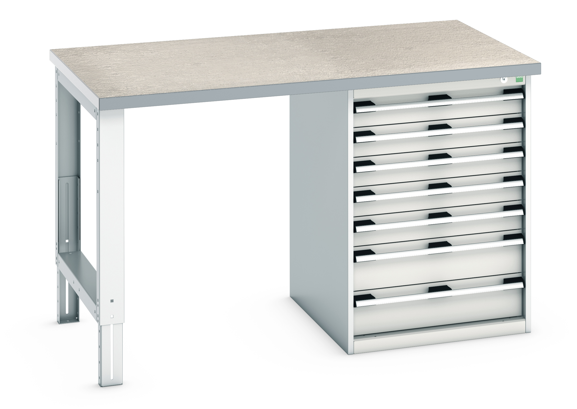 Bott Cubio Pedestal Bench With 7 Drawer Cabinet - 41003499.16V
