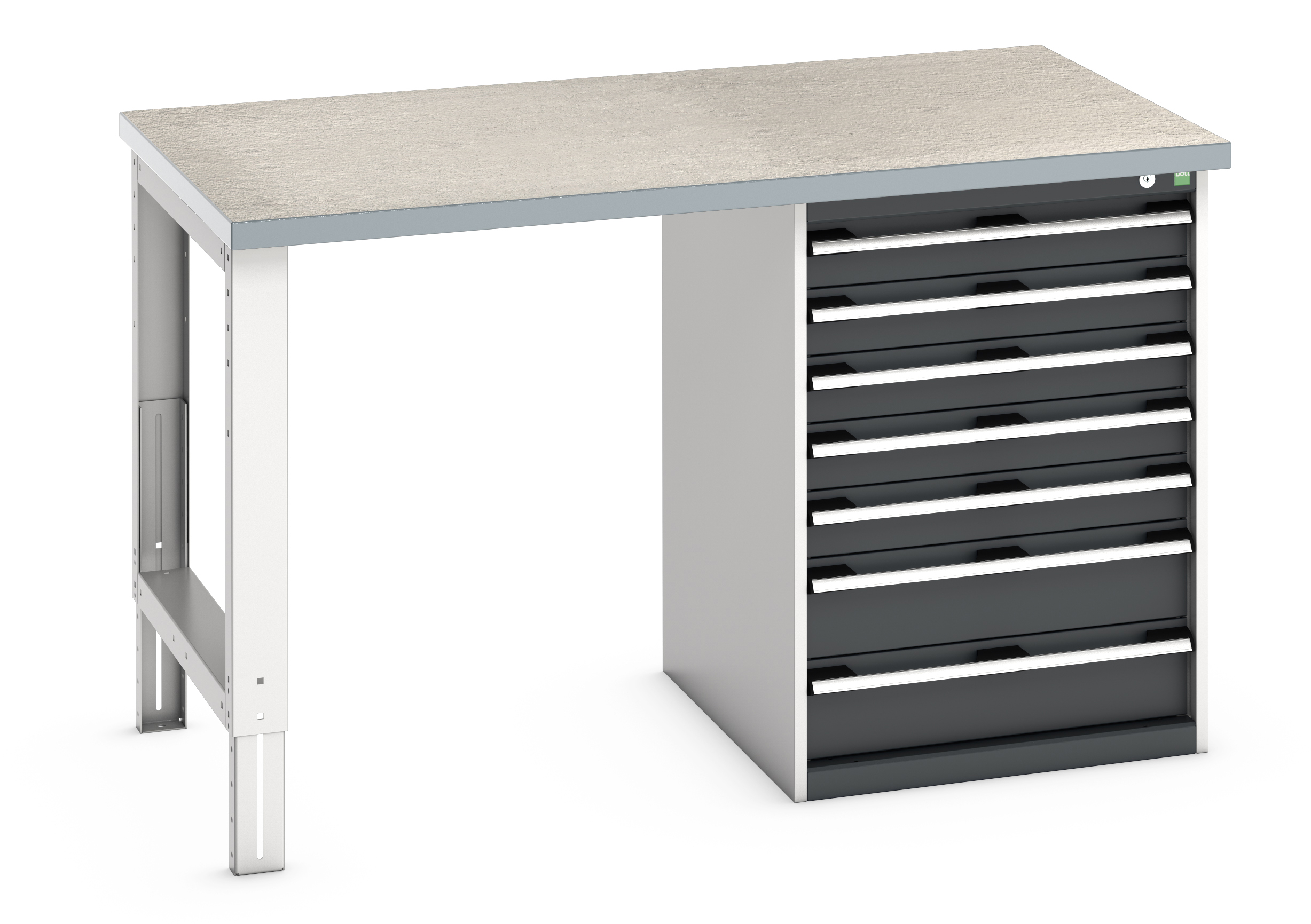 Bott Cubio Pedestal Bench With 7 Drawer Cabinet - 41003499.19V
