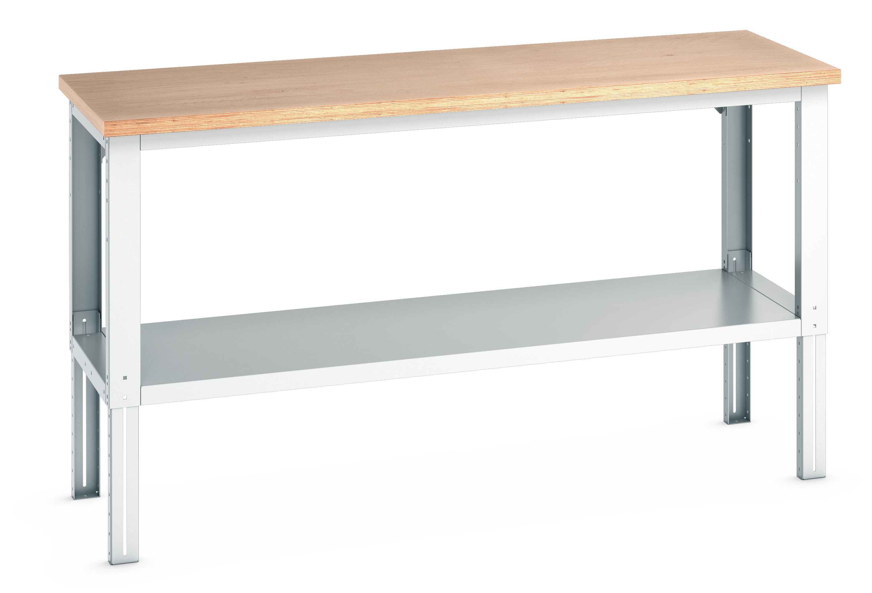 Bott Cubio Adjustable Height Framework Bench With Full Depth Base Shelf - 41003509.16V