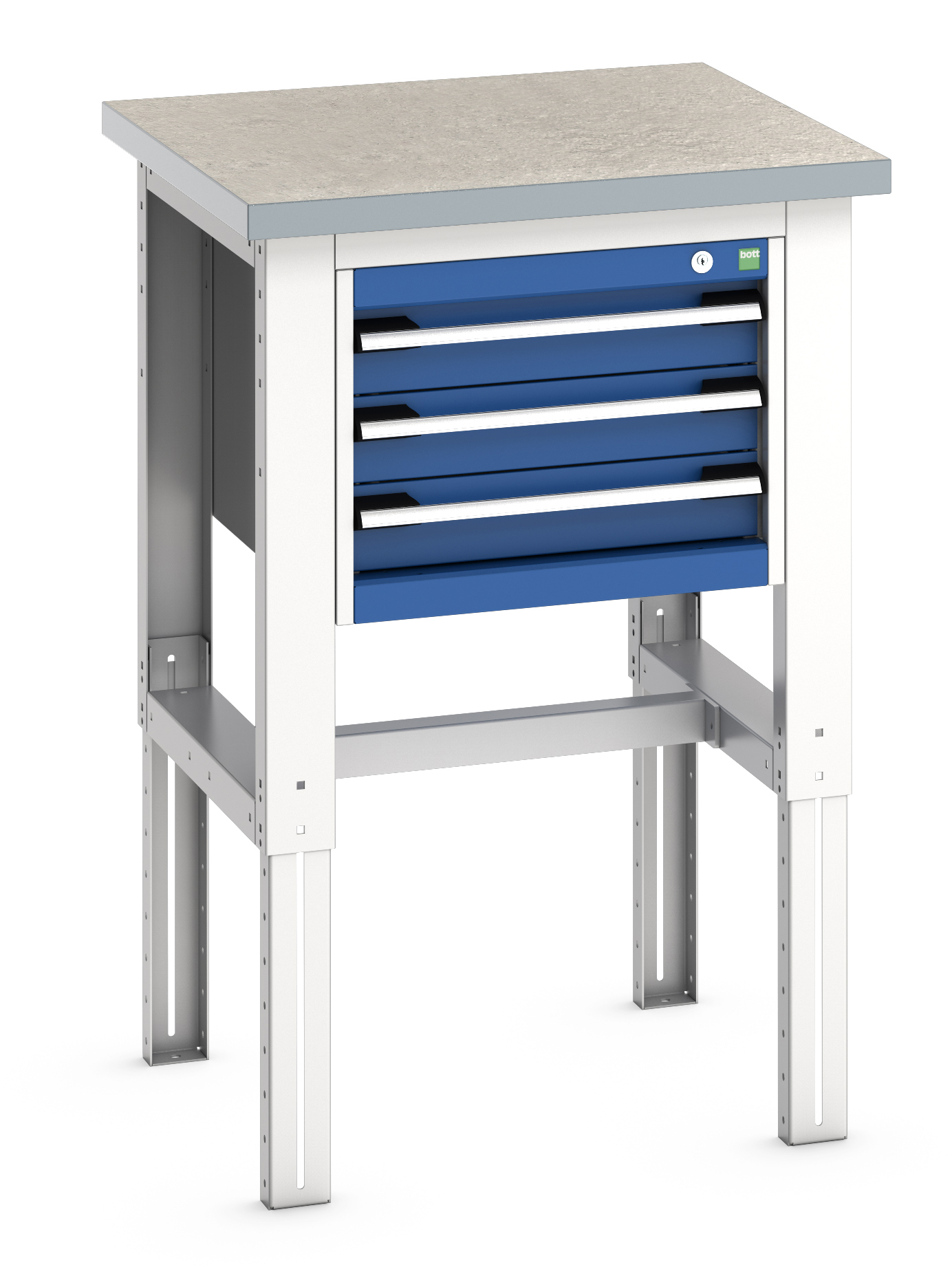 Bott Cubio Adjustable Height Workstand With 3 Drawer Cabinet - 41003535.11V