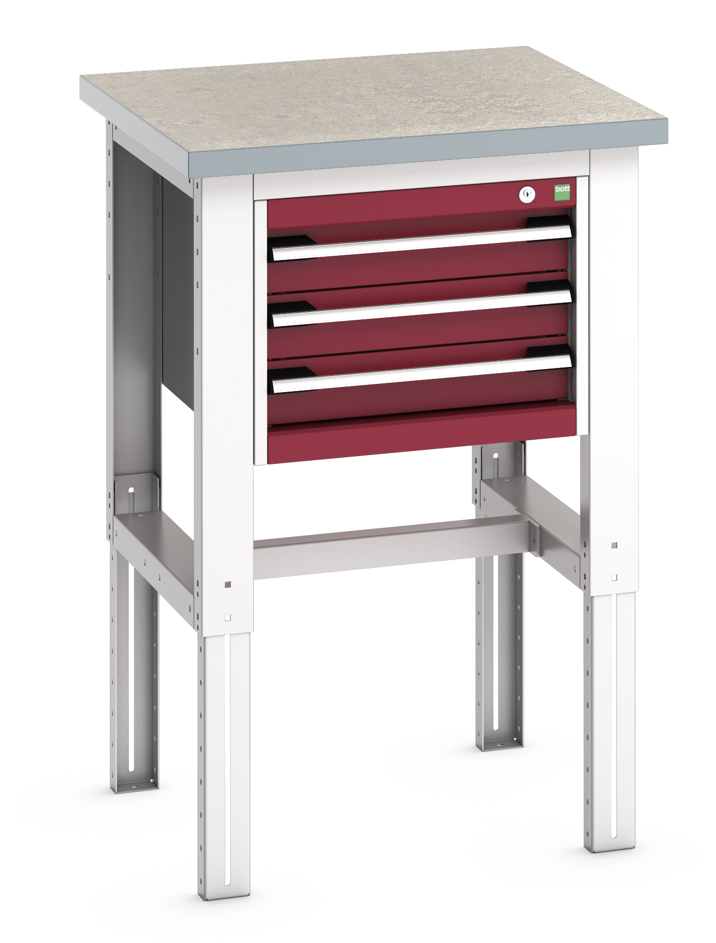 Bott Cubio Adjustable Height Workstand With 3 Drawer Cabinet - 41003535.24V