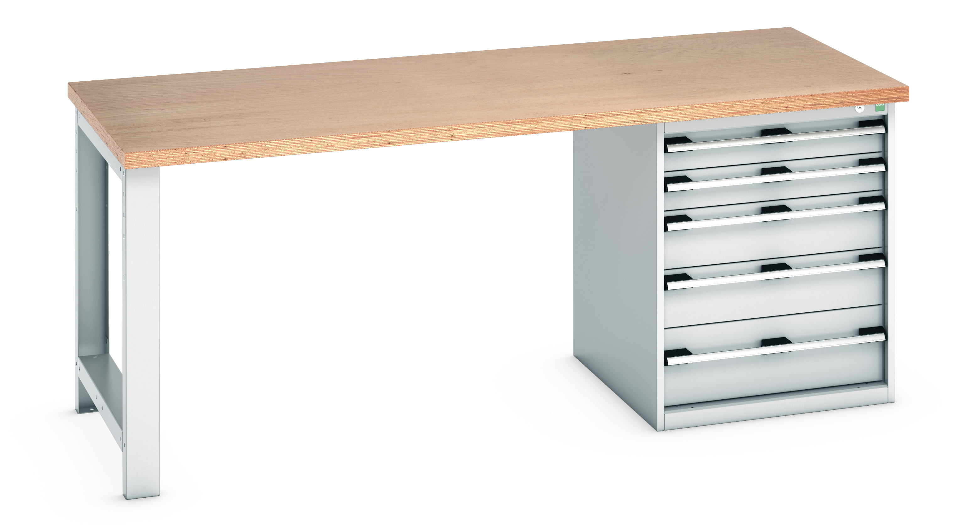 Bott Cubio Pedestal Bench With 5 Drawer Cabinet - 41004111.16V
