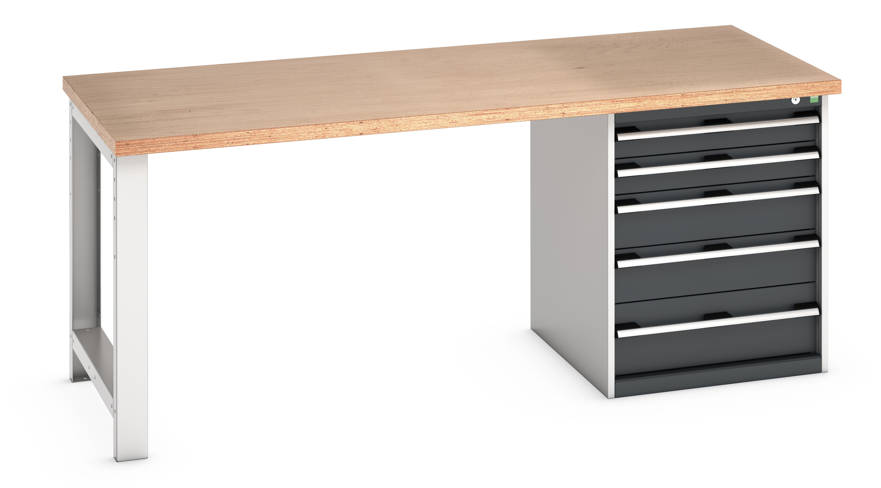 Bott Cubio Pedestal Bench With 5 Drawer Cabinet - 41004111.19V
