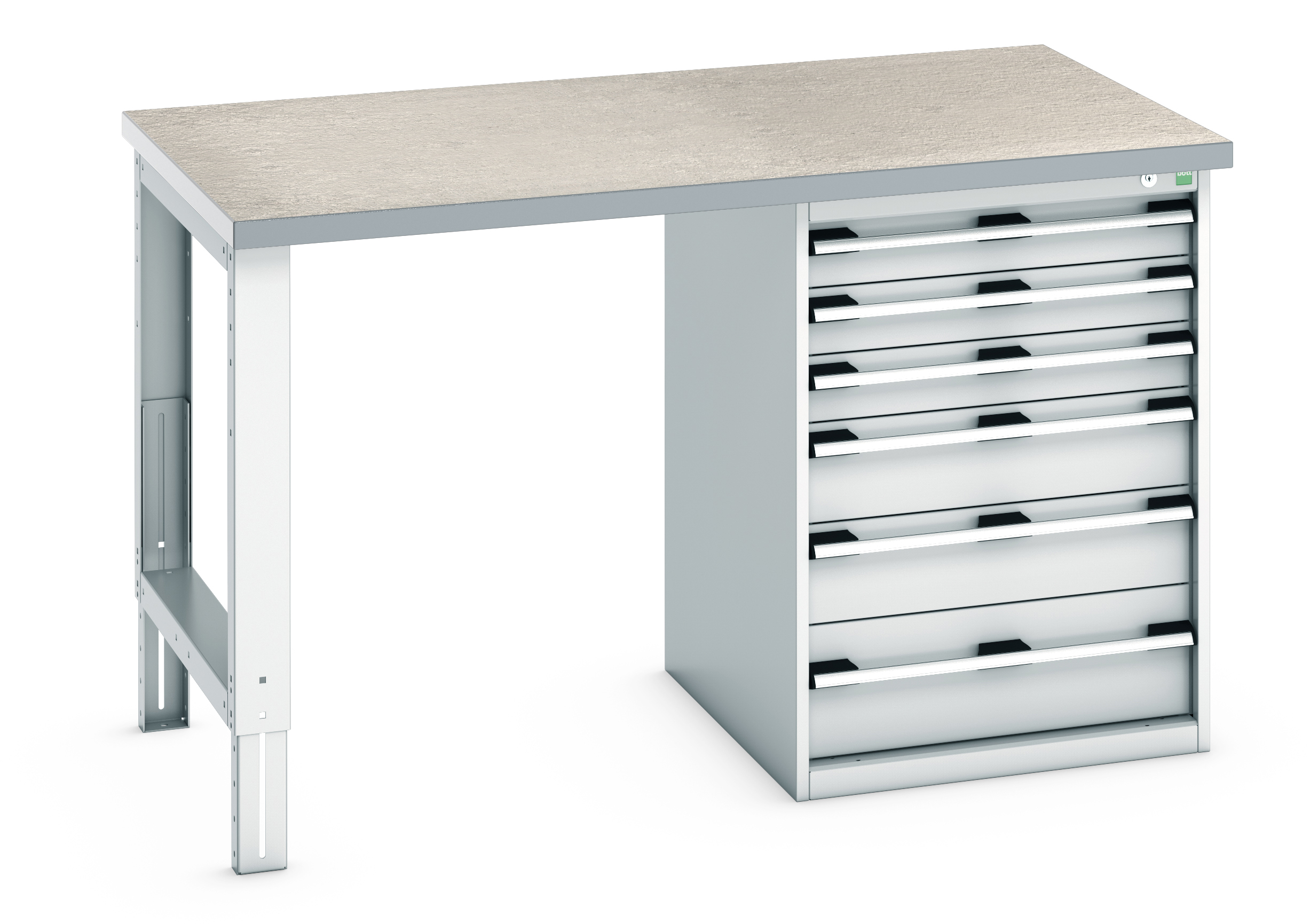 Bott Cubio Pedestal Bench With 6 Drawer Cabinet - 41004118.16V