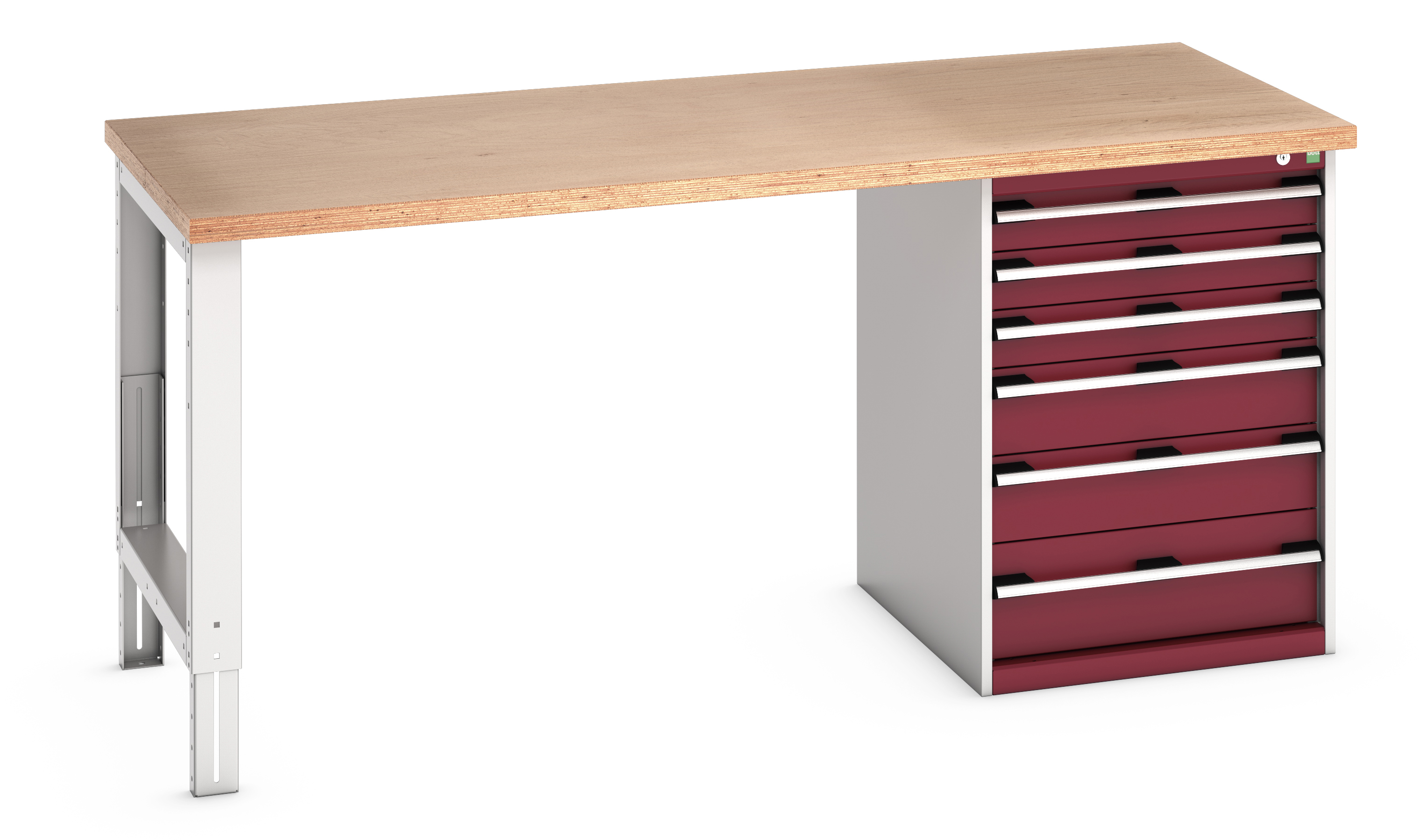 Bott Cubio Pedestal Bench With 6 Drawer Cabinet - 41004119.24V