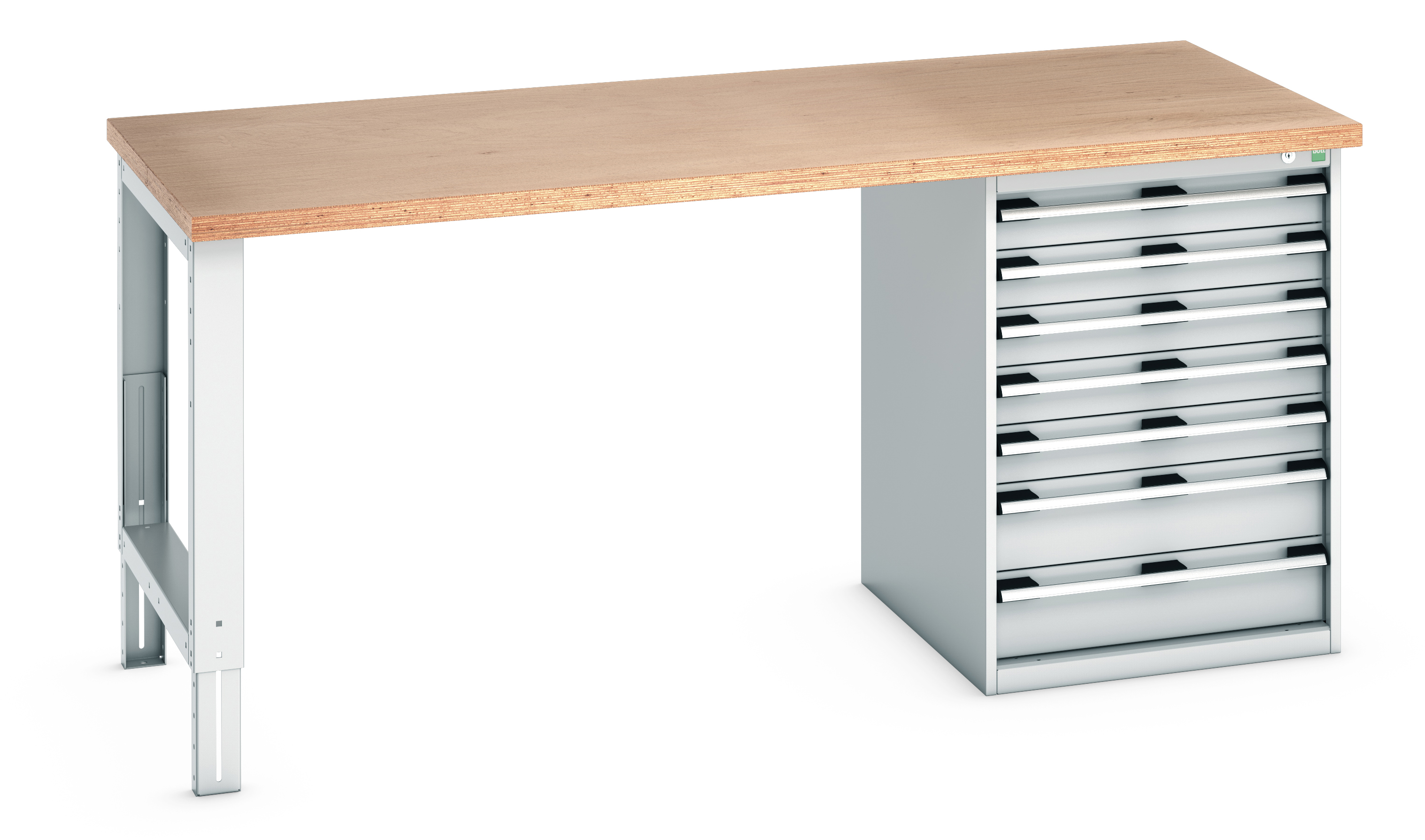 Bott Cubio Pedestal Bench With 7 Drawer Cabinet - 41004123.16V
