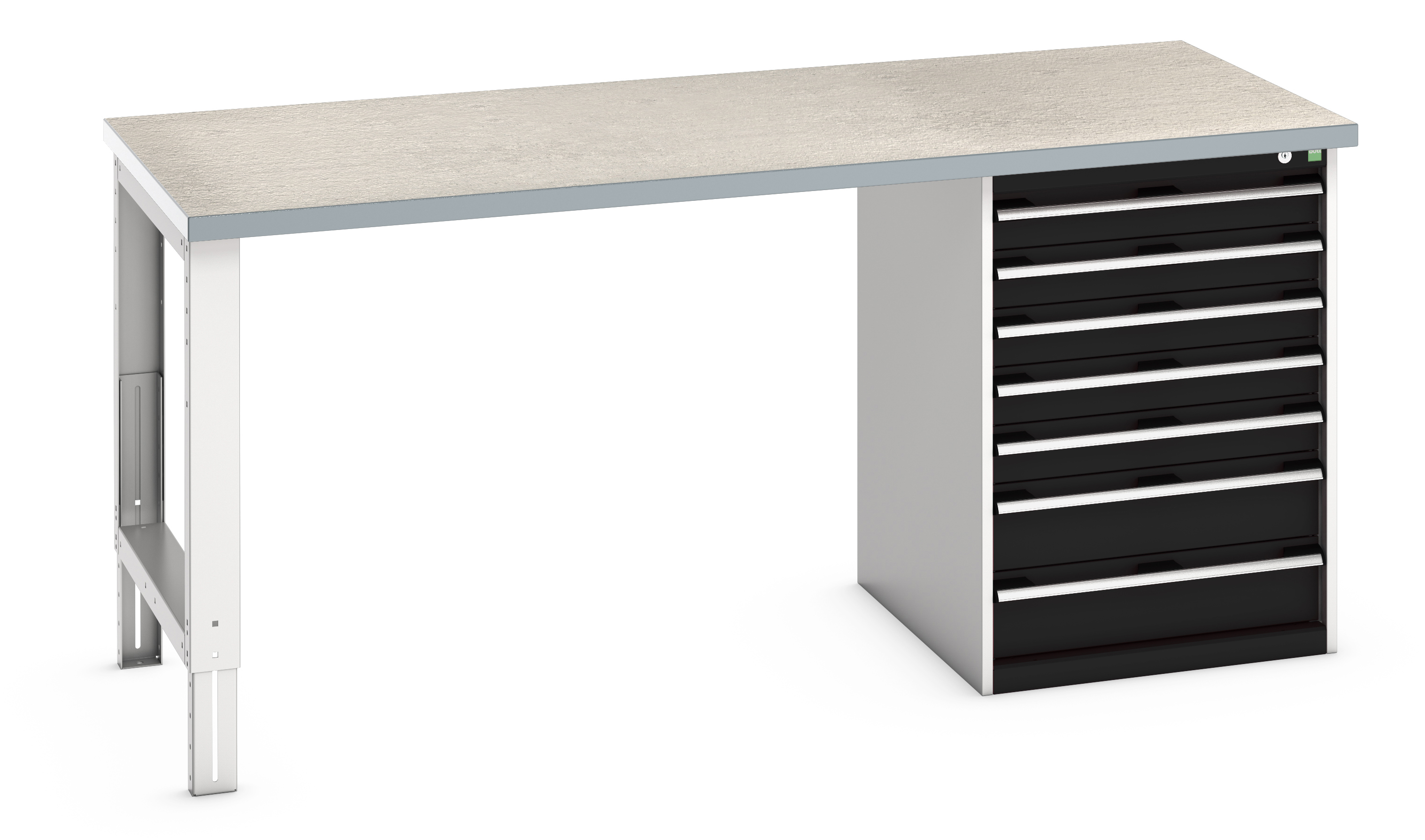 Bott Cubio Pedestal Bench With 7 Drawer Cabinet - 41004124.19V