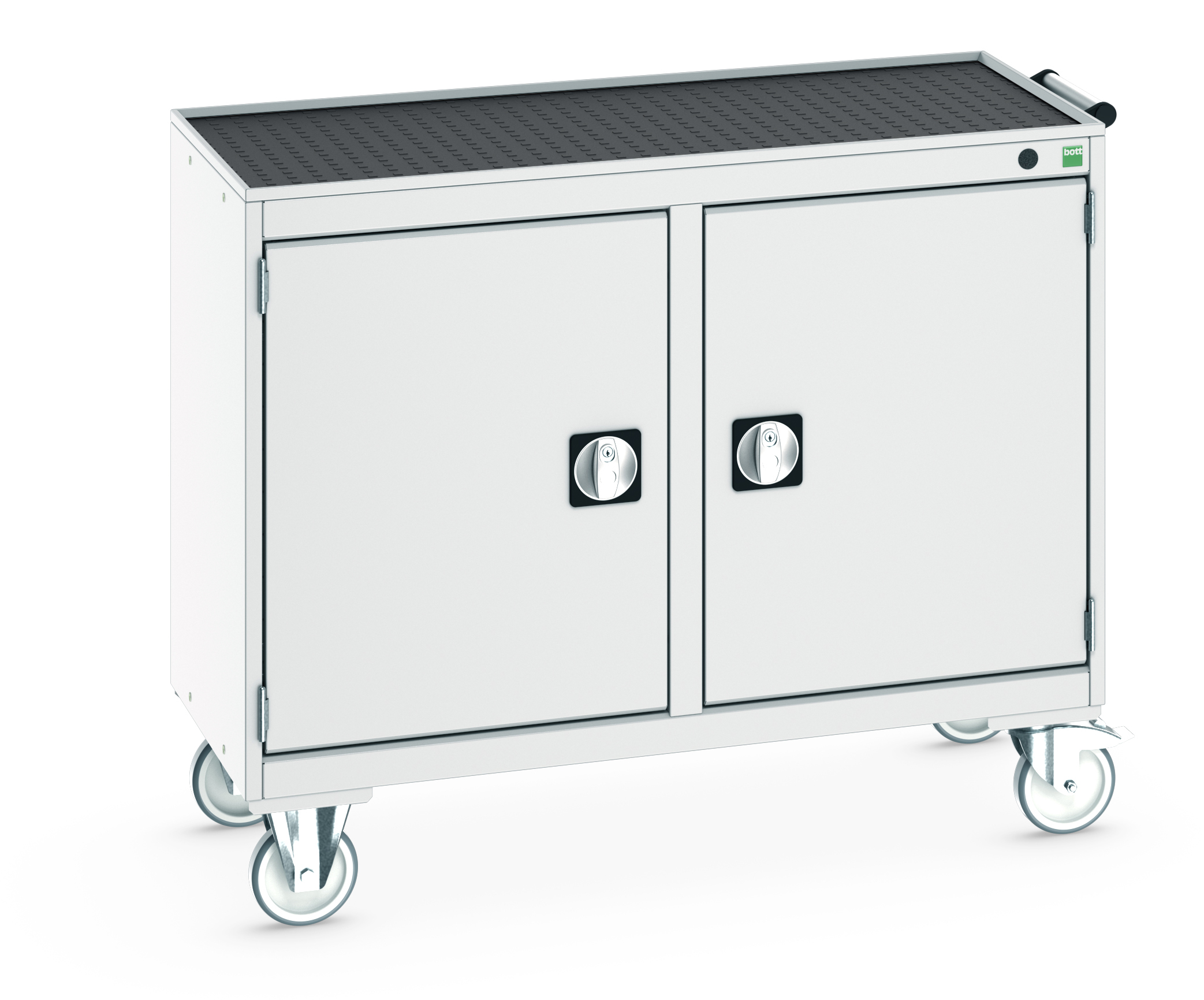Bott Cubio Maintenance Trolley With Double Cupboard & Top Tray With Mat (525/525) - 41006003.16V