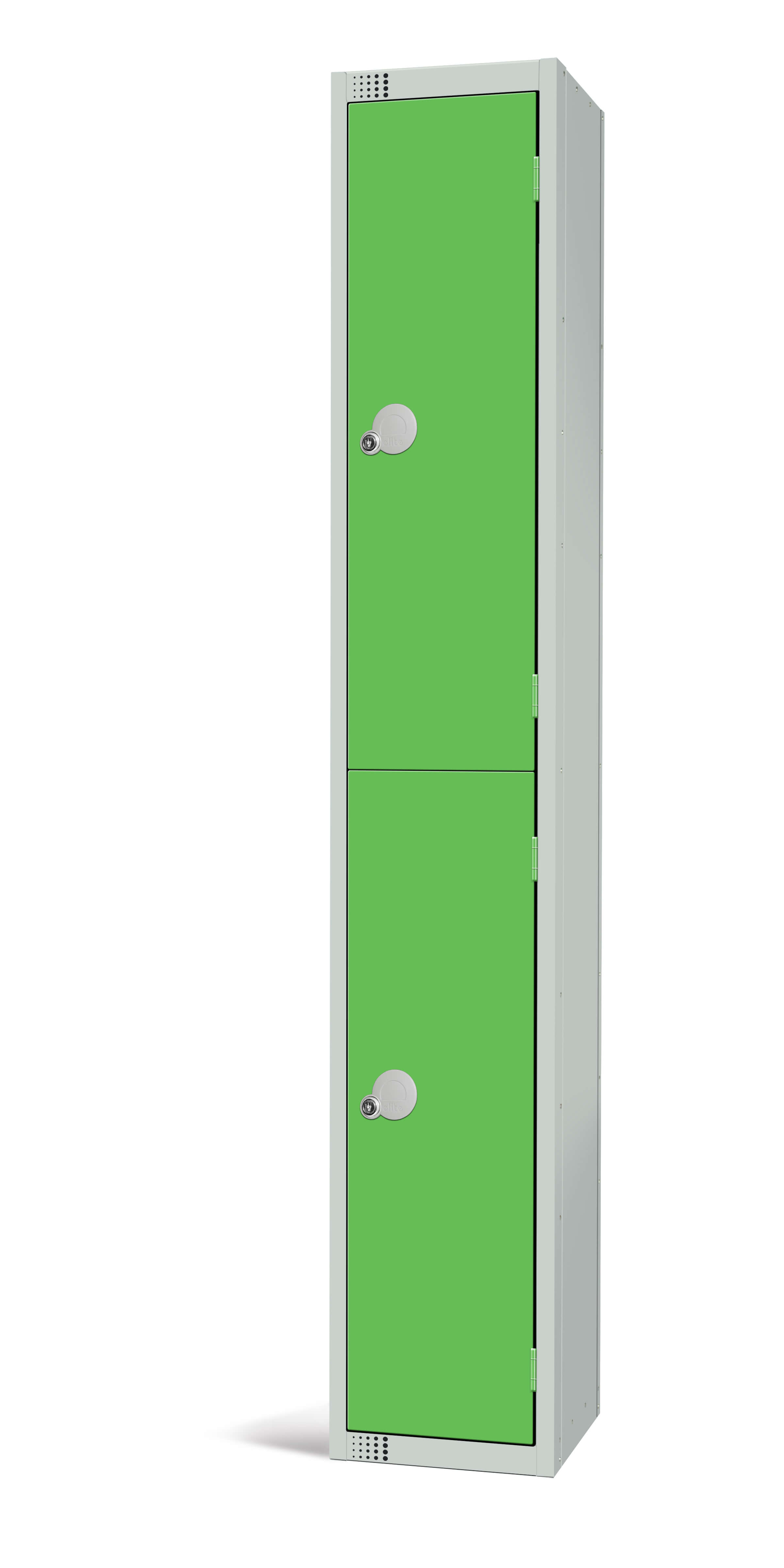 Elite Two Door Locker - Green 1800x300x300mm