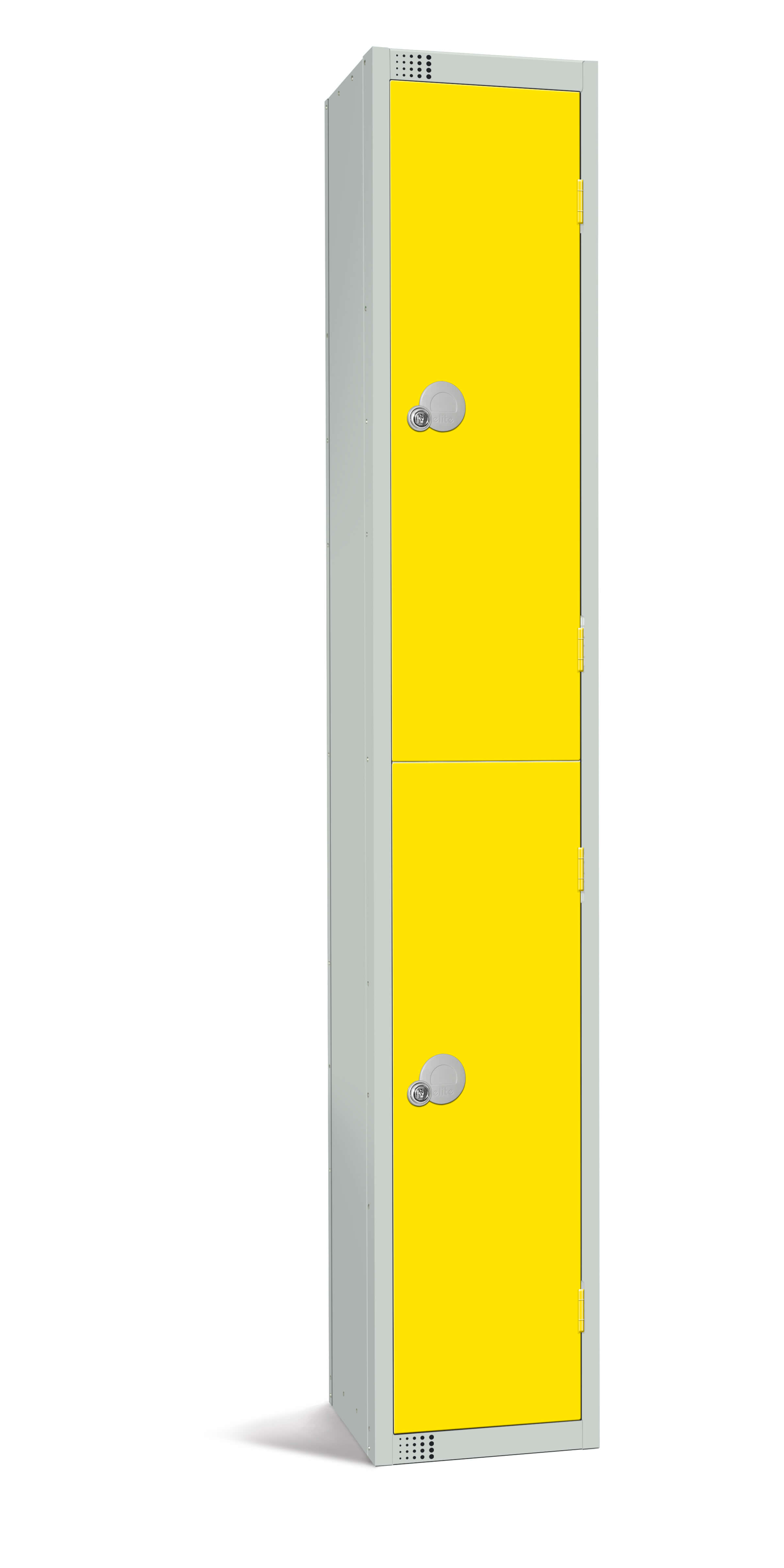 Elite Two Door Locker - Yellow 1800x300x300mm