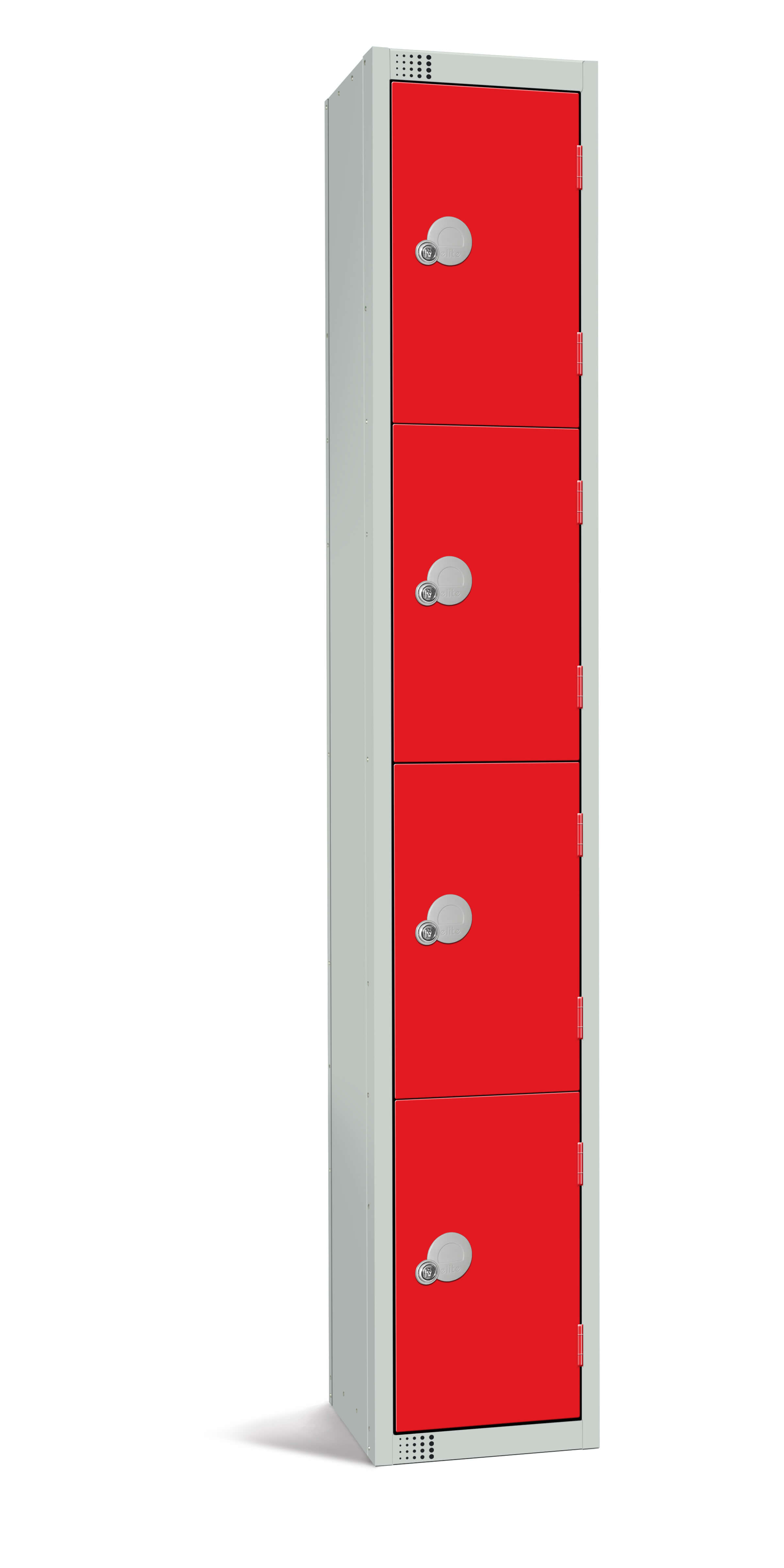 Elite Four Door Locker - Red 1800x300x450mm