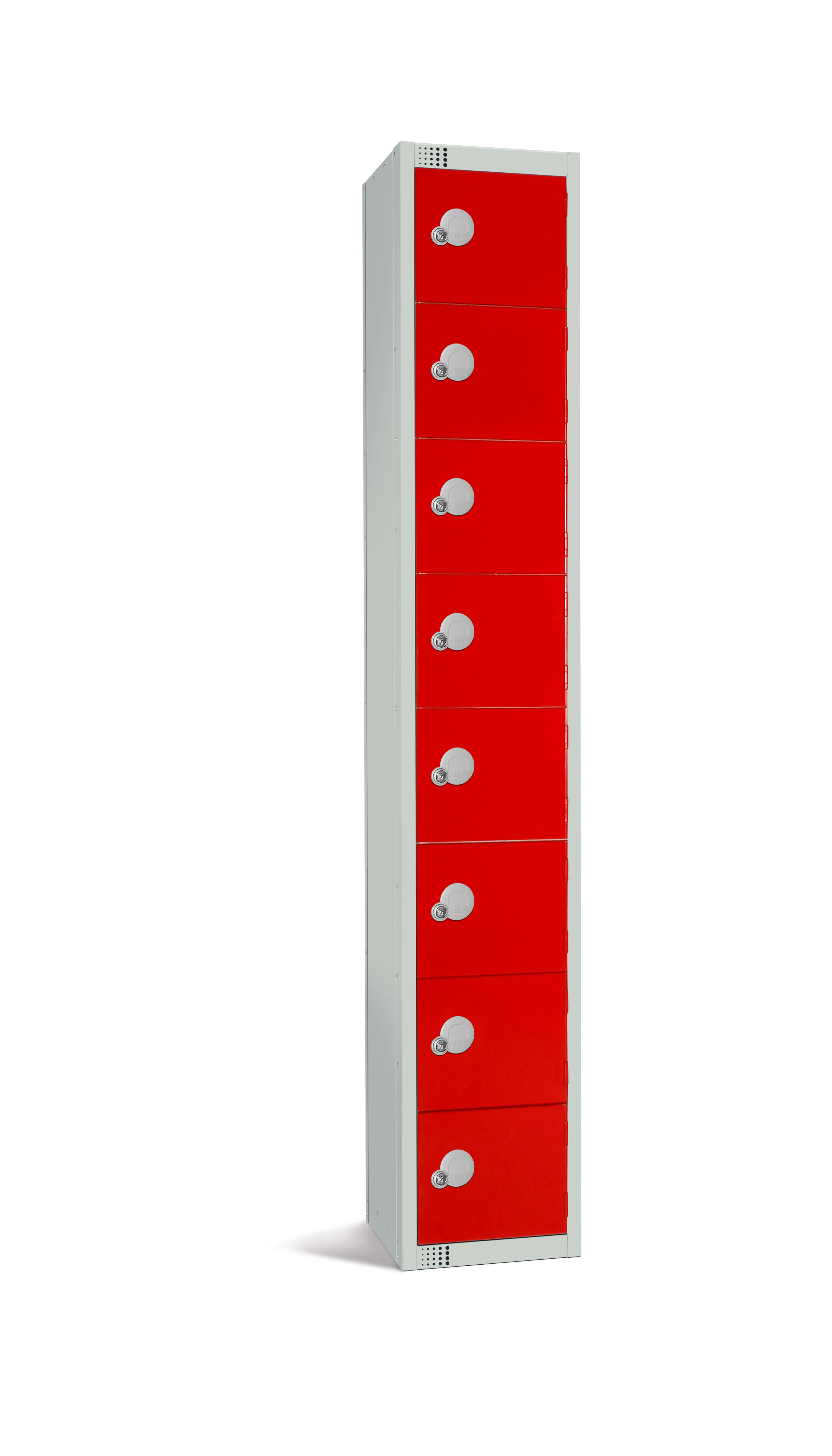 Elite Eight Door Locker - Red 1800x300x450mm