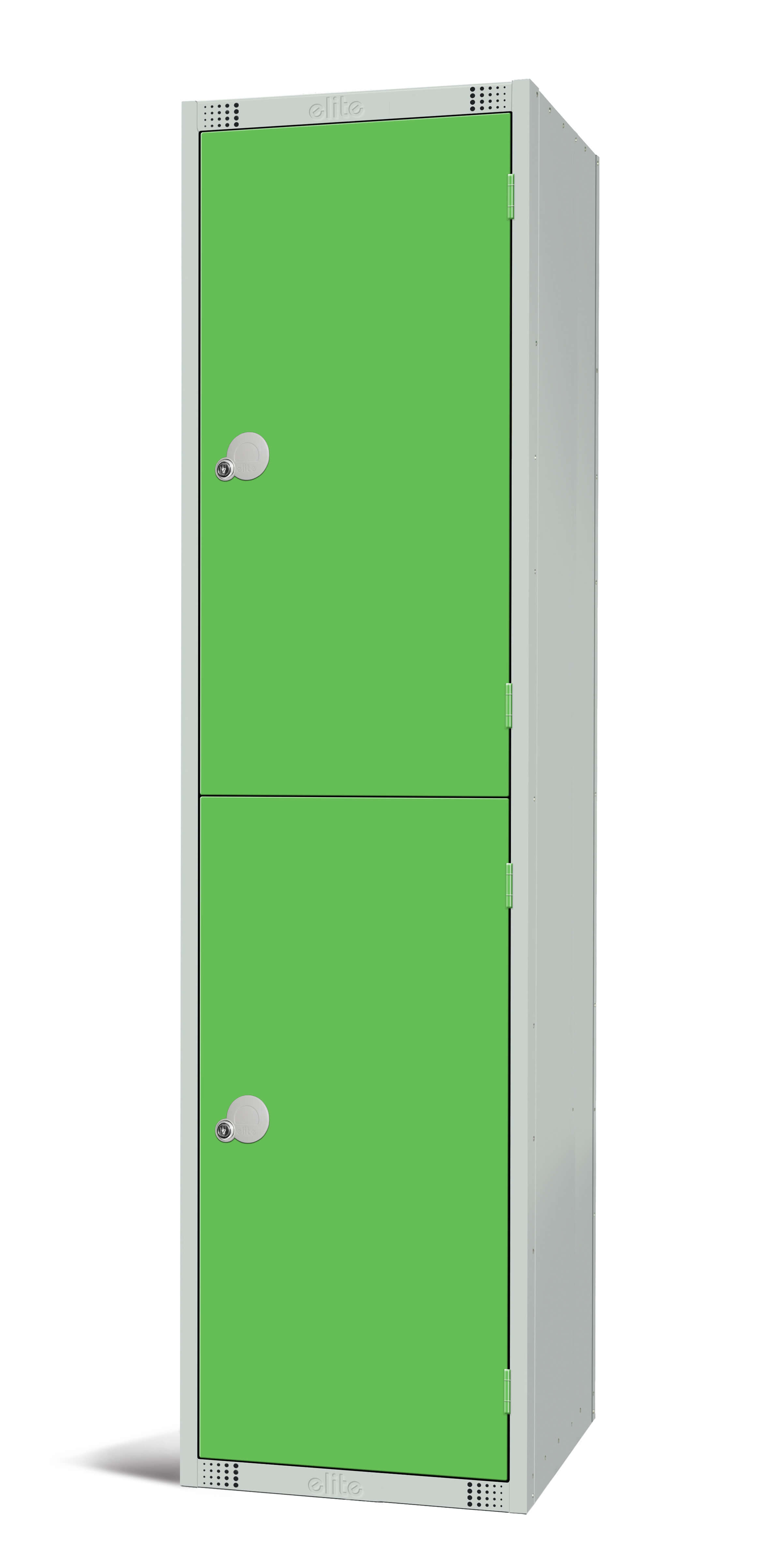 Elite Two Door Locker - Green 1800x450x450mm